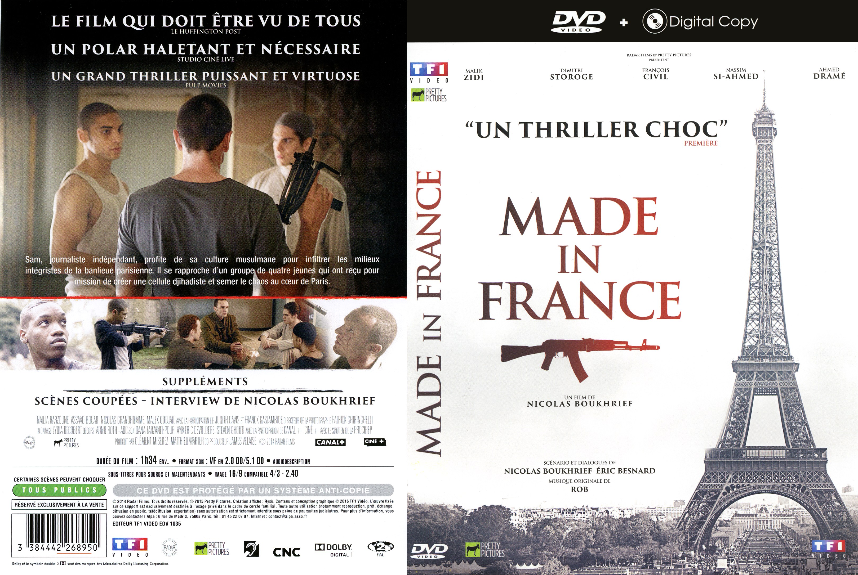 Jaquette DVD Made in France v2