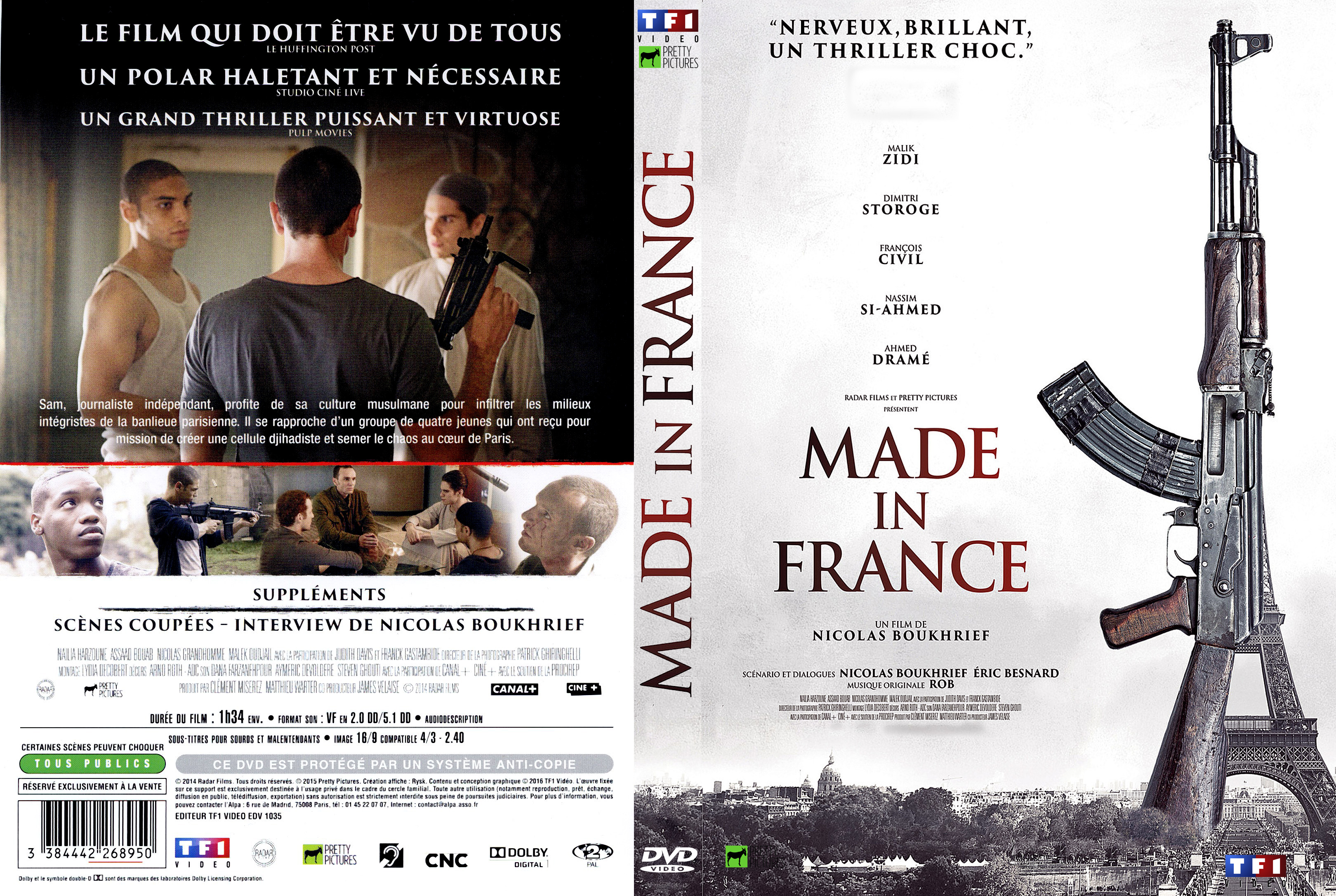 Jaquette DVD Made in France v3