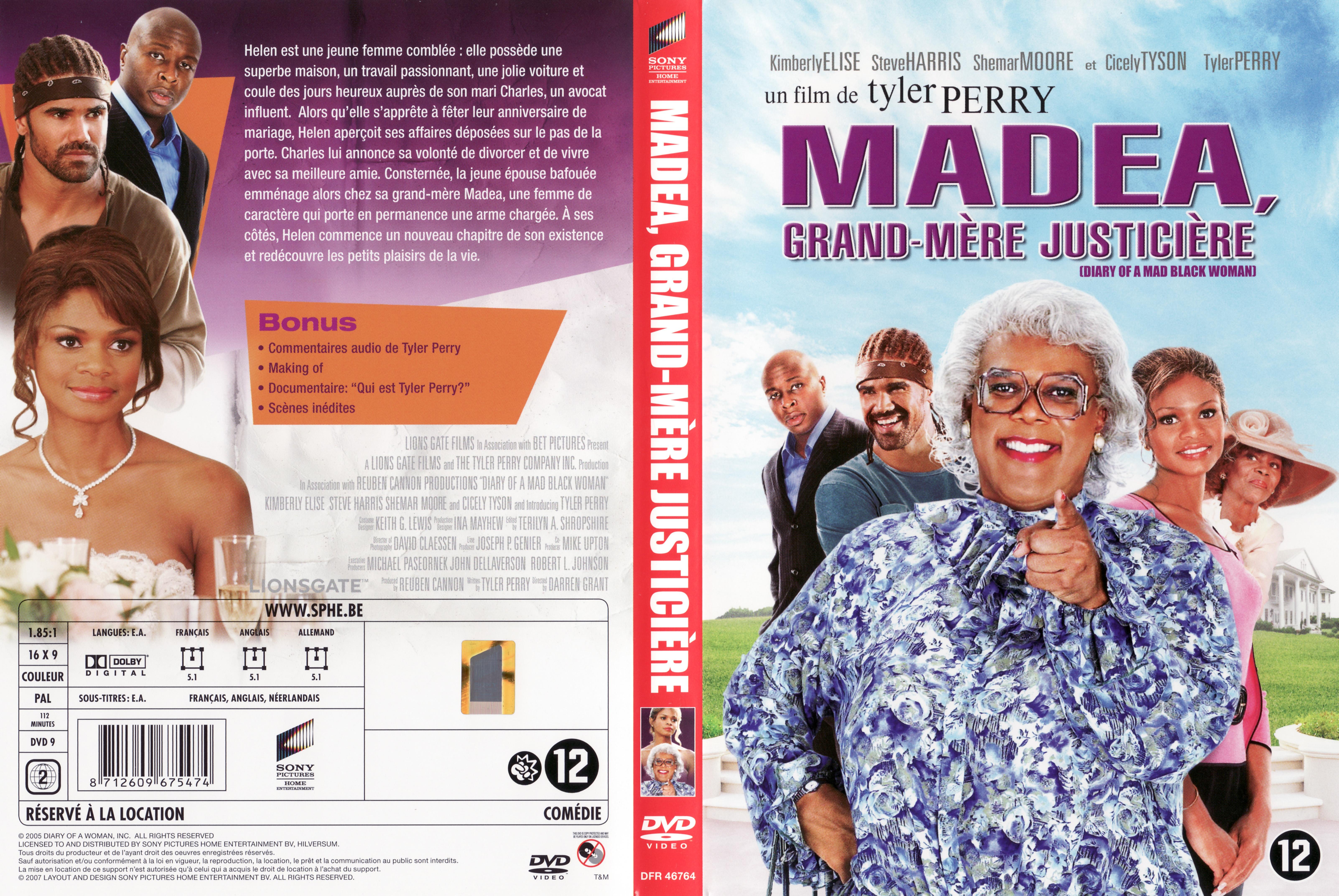 Jaquette DVD Madea grand mre justicire