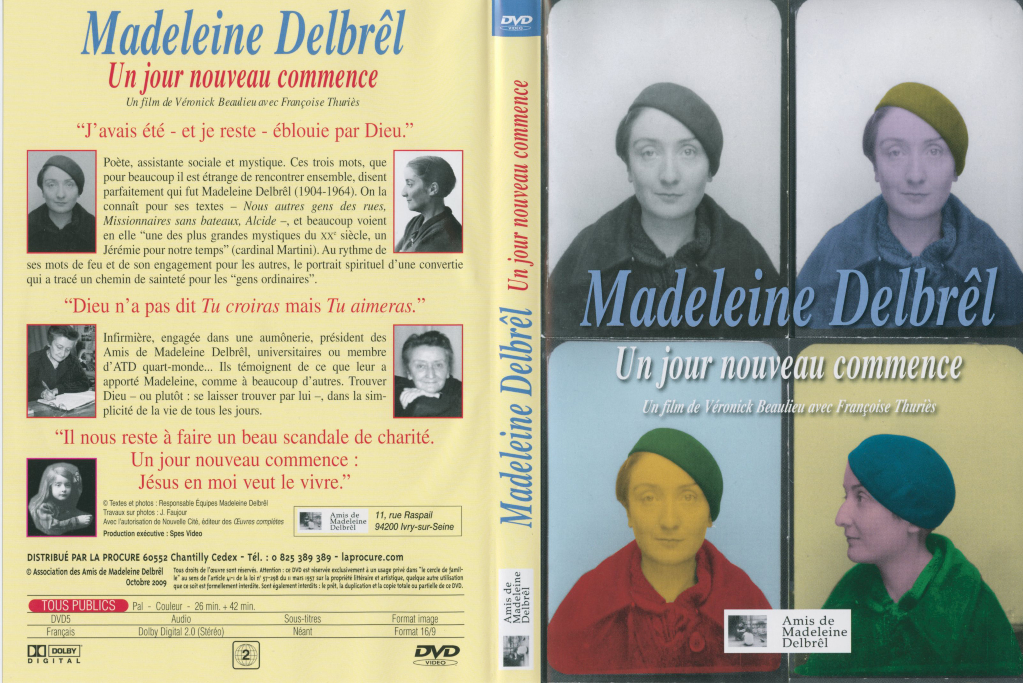 Jaquette DVD Madeleine Delbrel