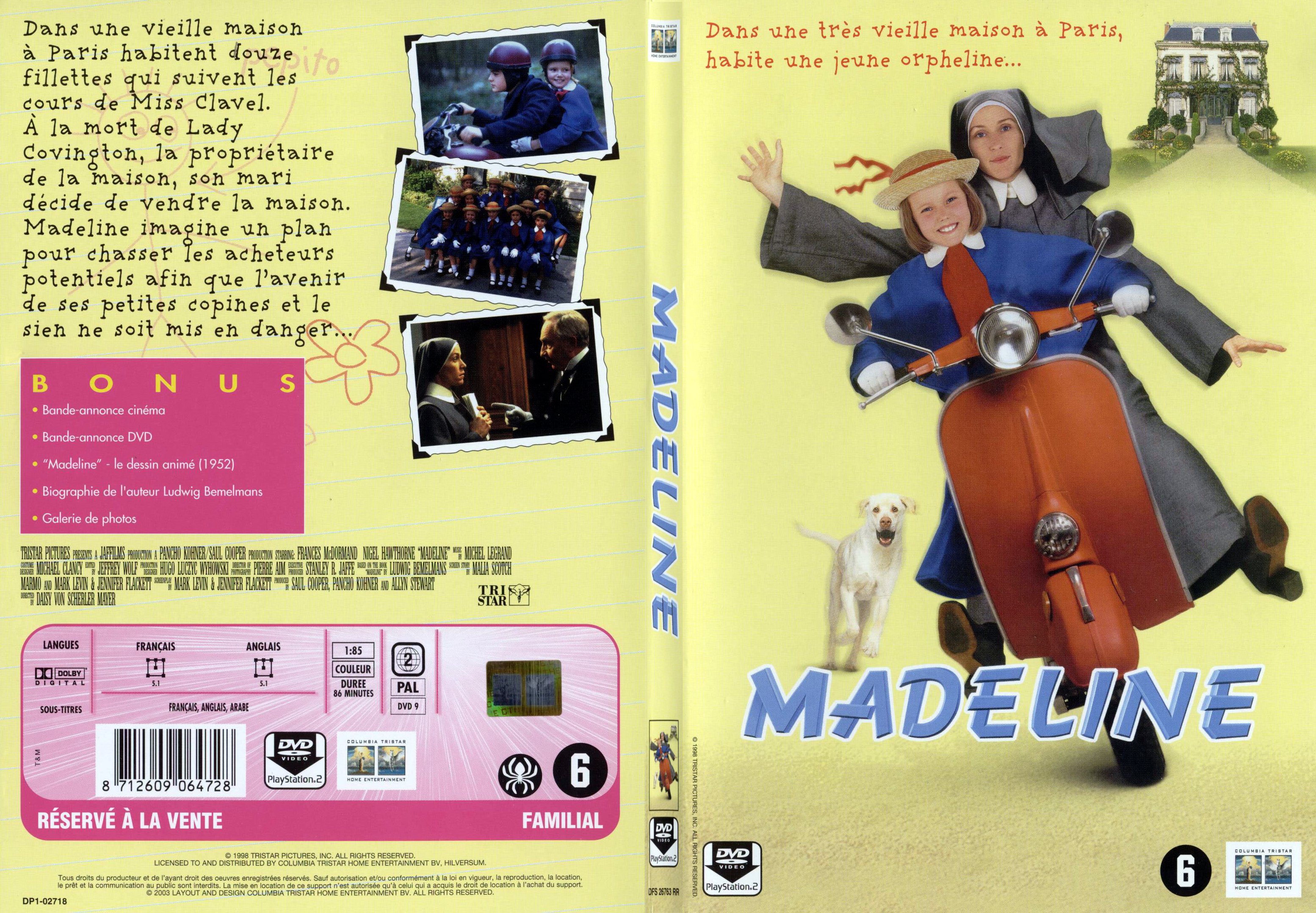 Jaquette DVD Madeline - SLIM