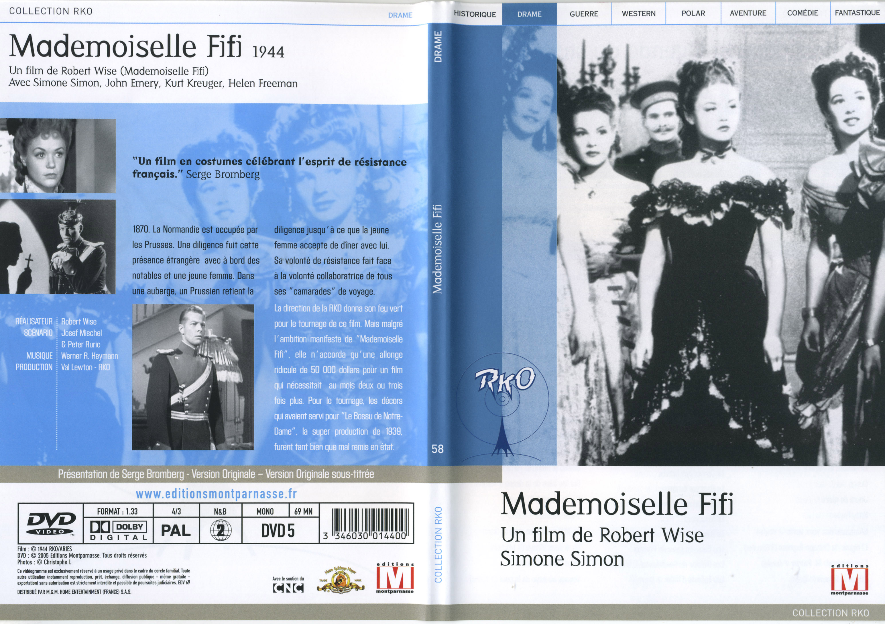 Jaquette DVD Mademoiselle Fifi