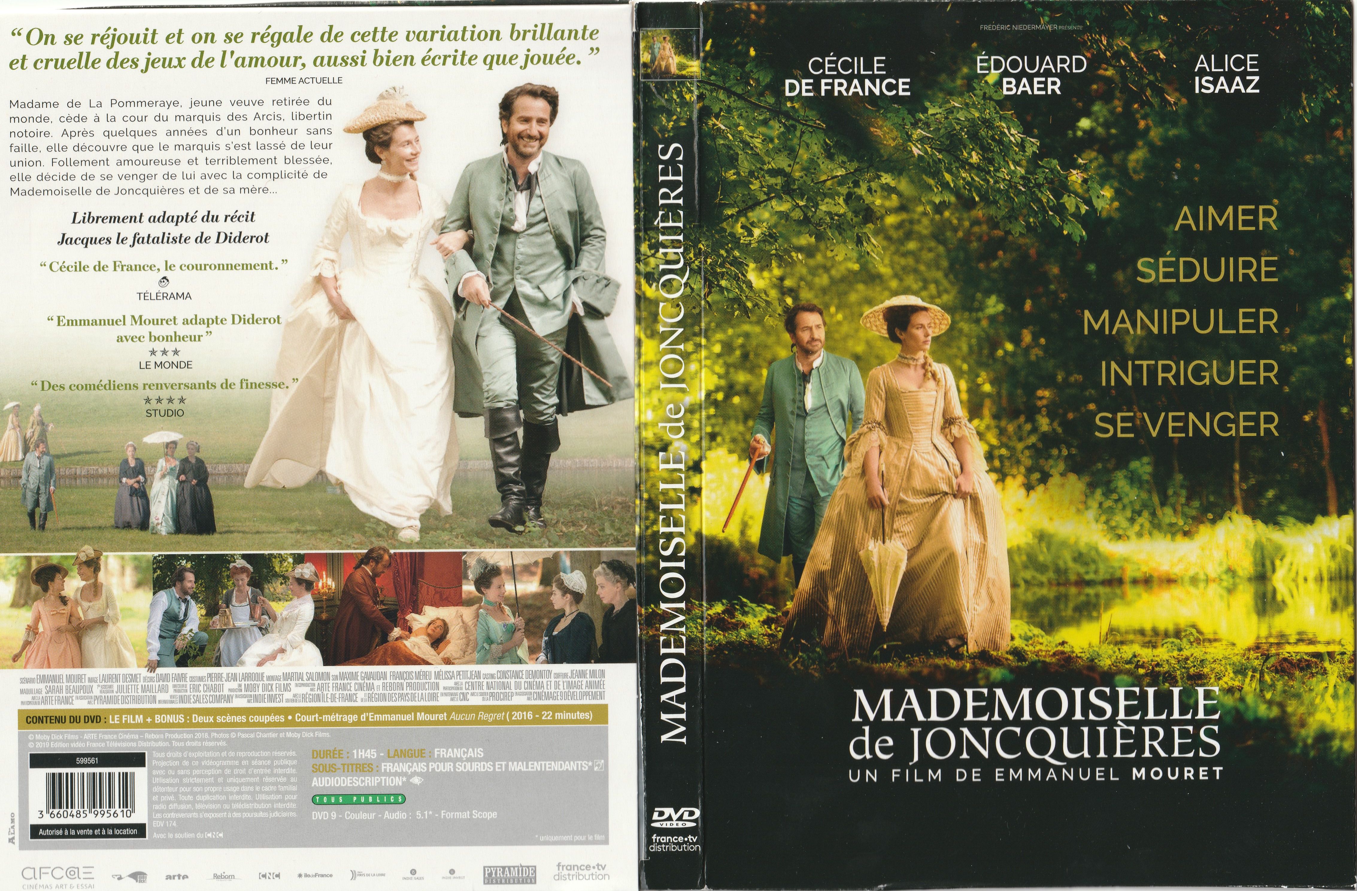 Jaquette DVD Mademoiselle de Joncquieres