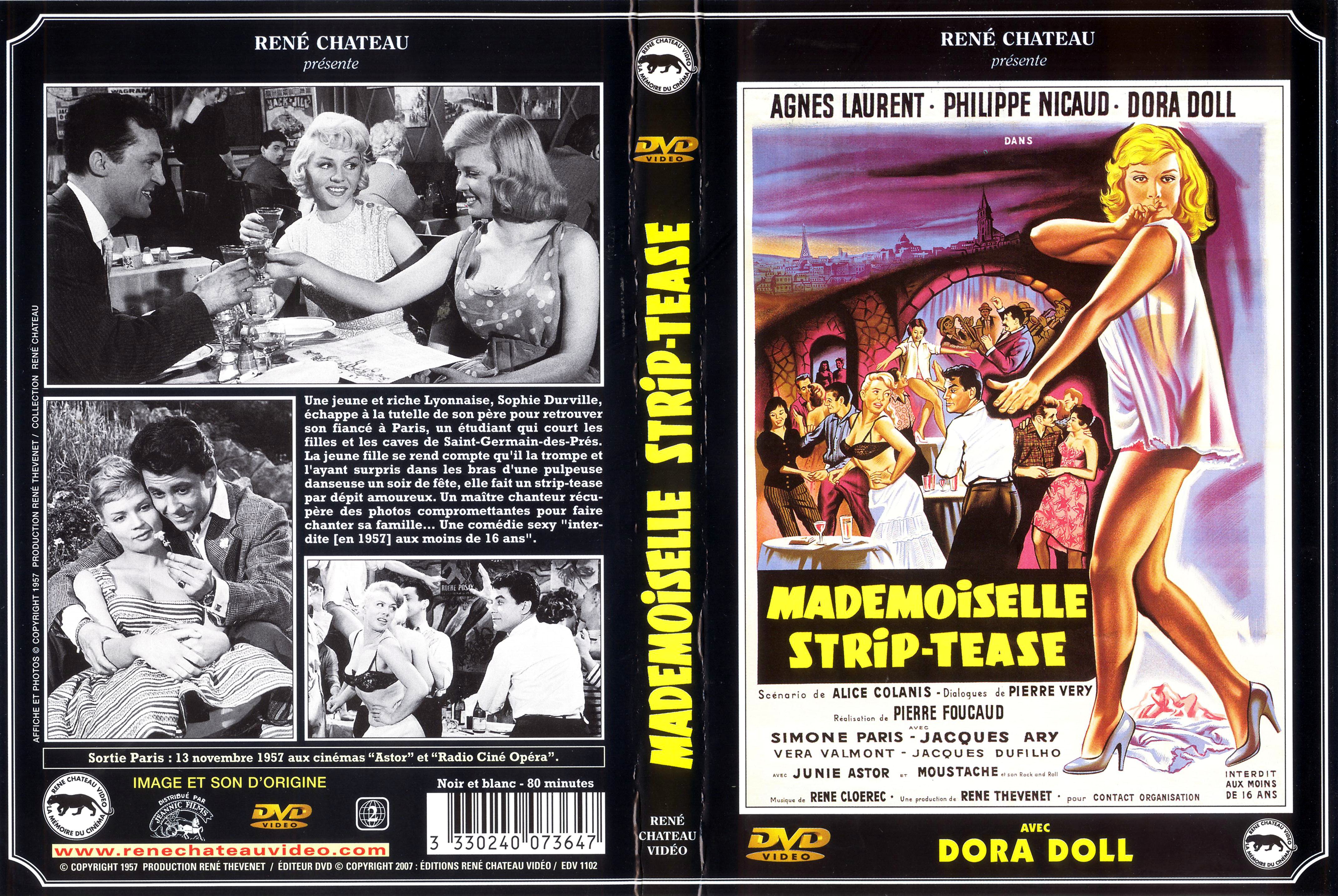 Jaquette DVD Mademoiselle strip-tease