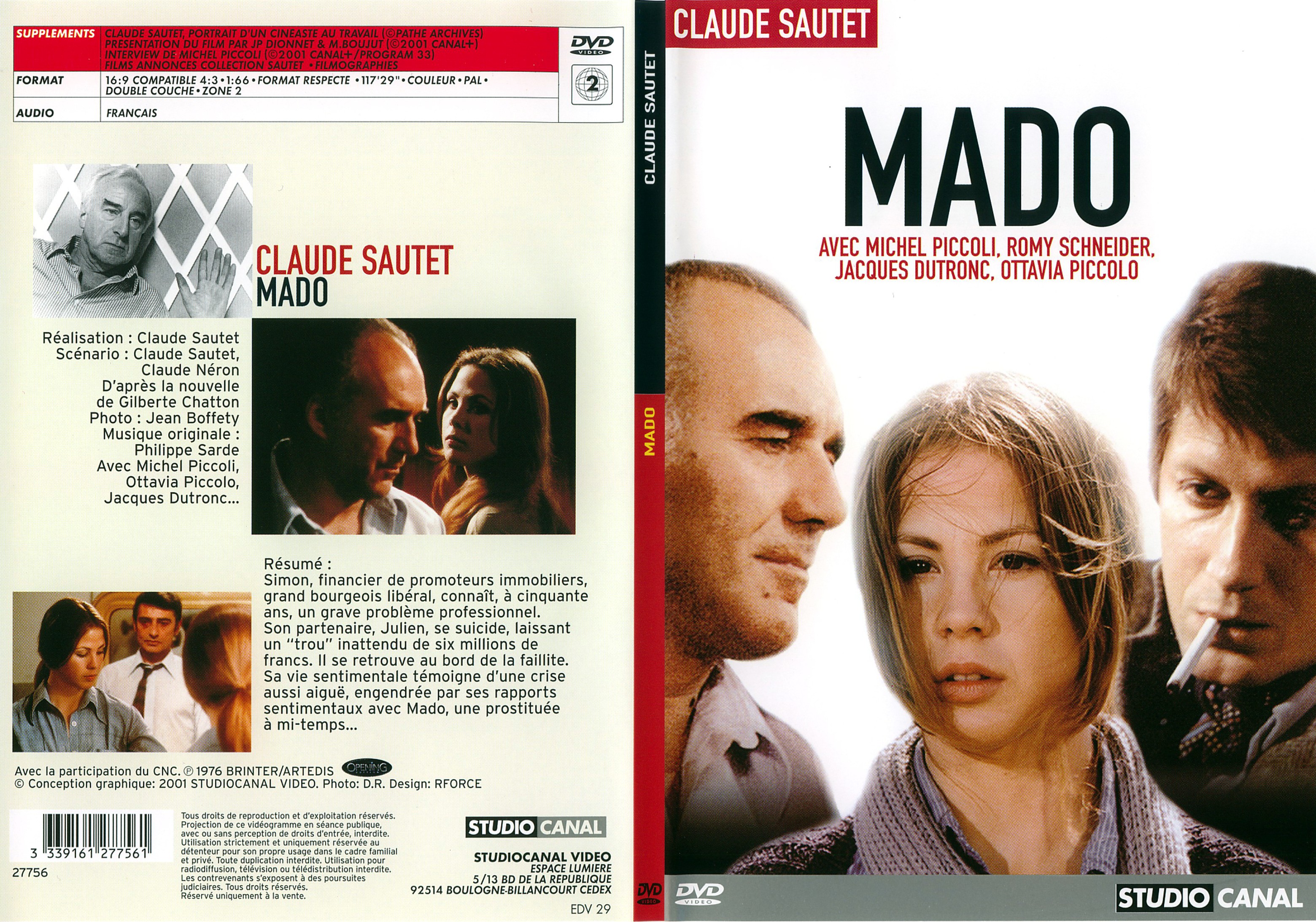 Jaquette DVD Mado - SLIM