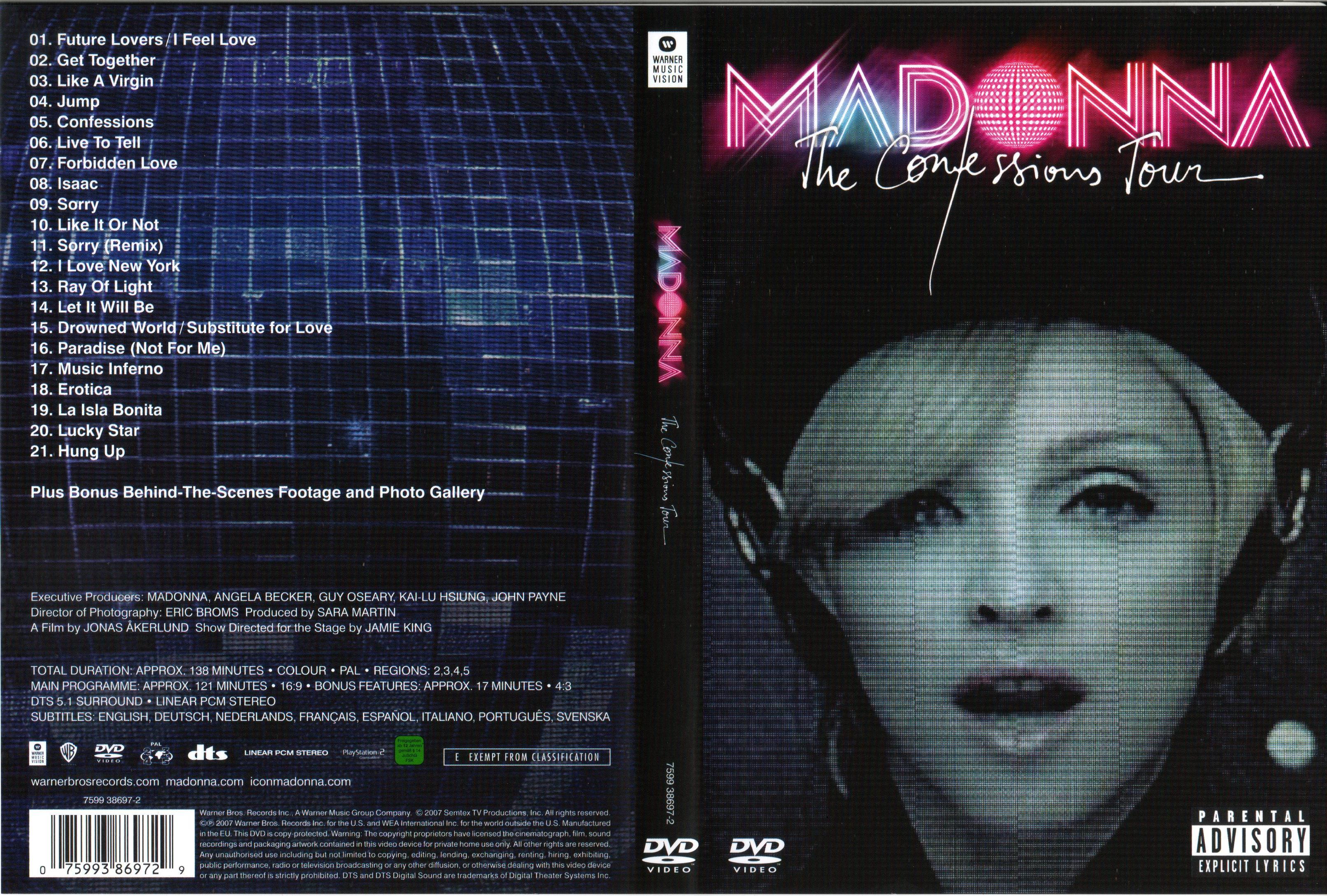 Jaquette DVD Madonna The confessions tour