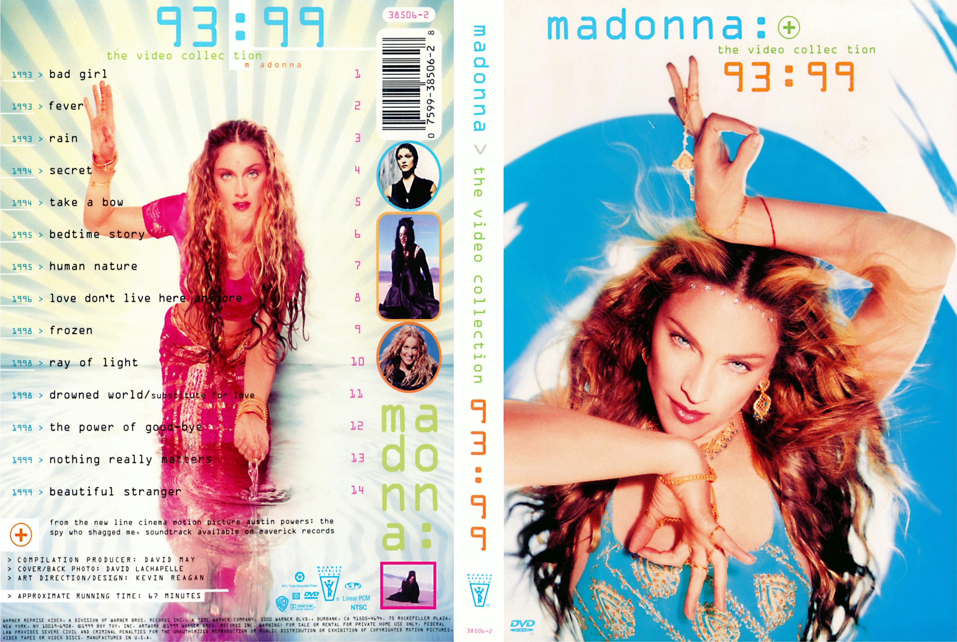 Jaquette DVD Madonna The video collection 93-99