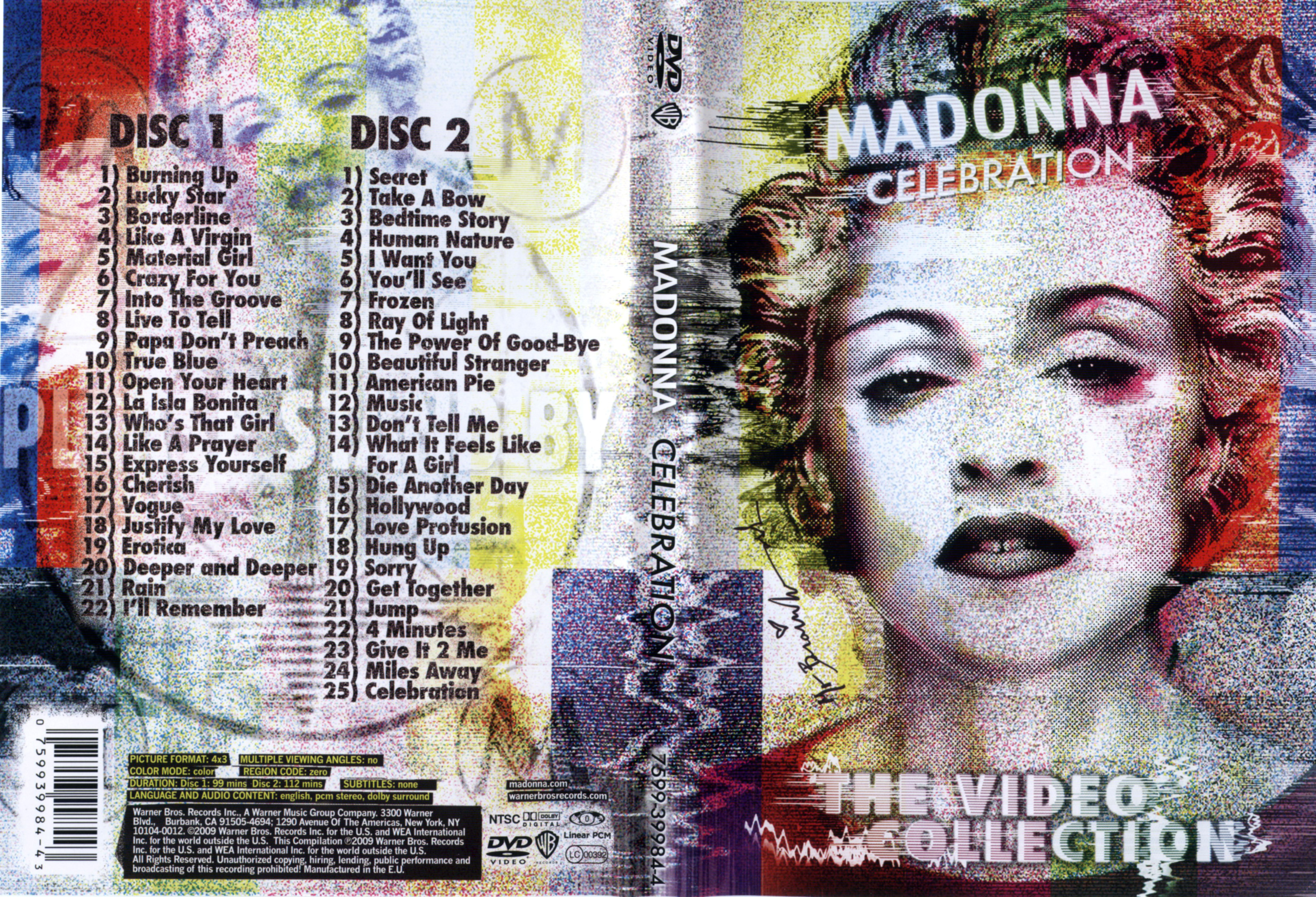 Jaquette DVD Madonna - Celebration