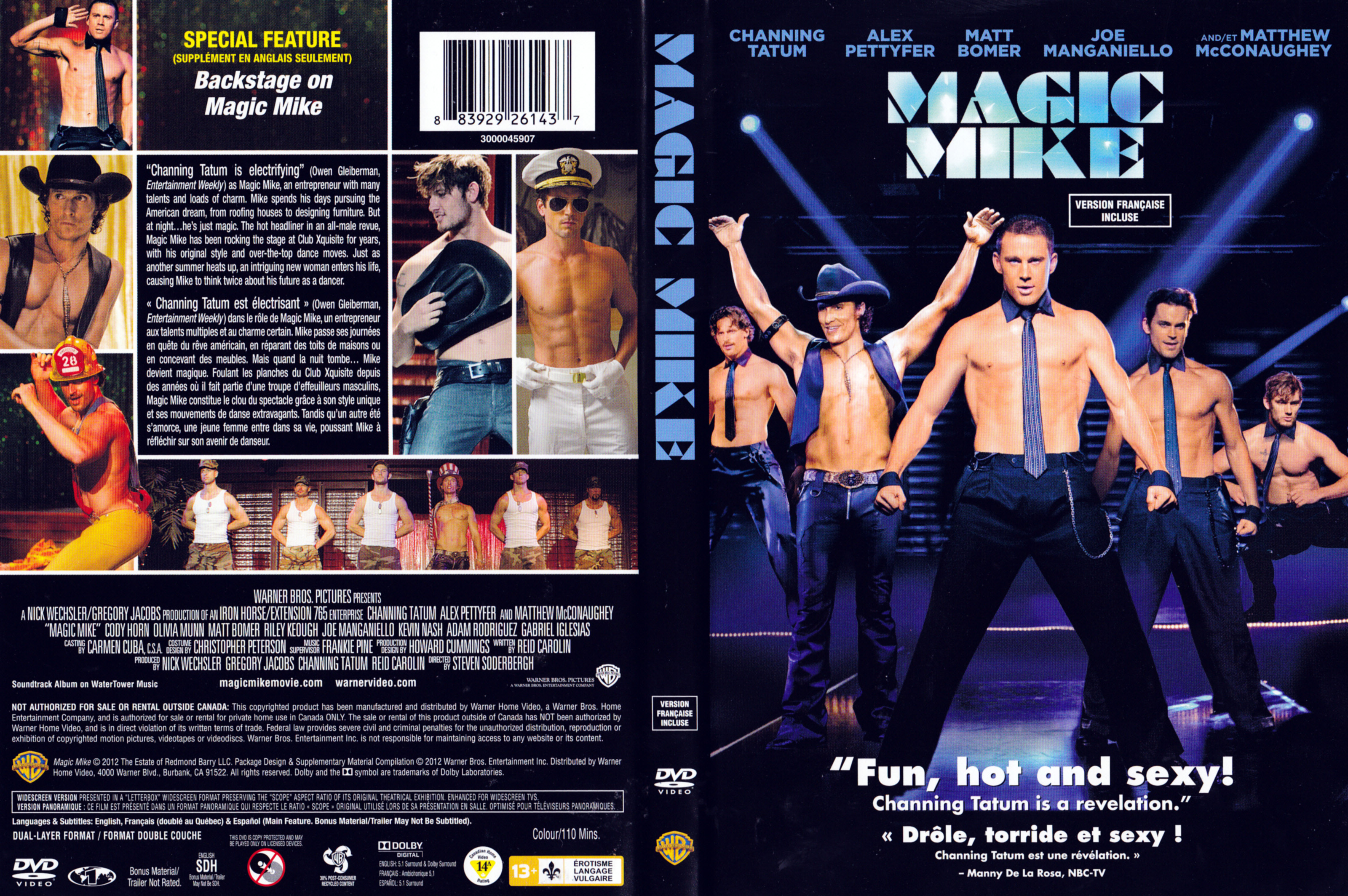 Jaquette DVD Magic Mike (Canadienne)