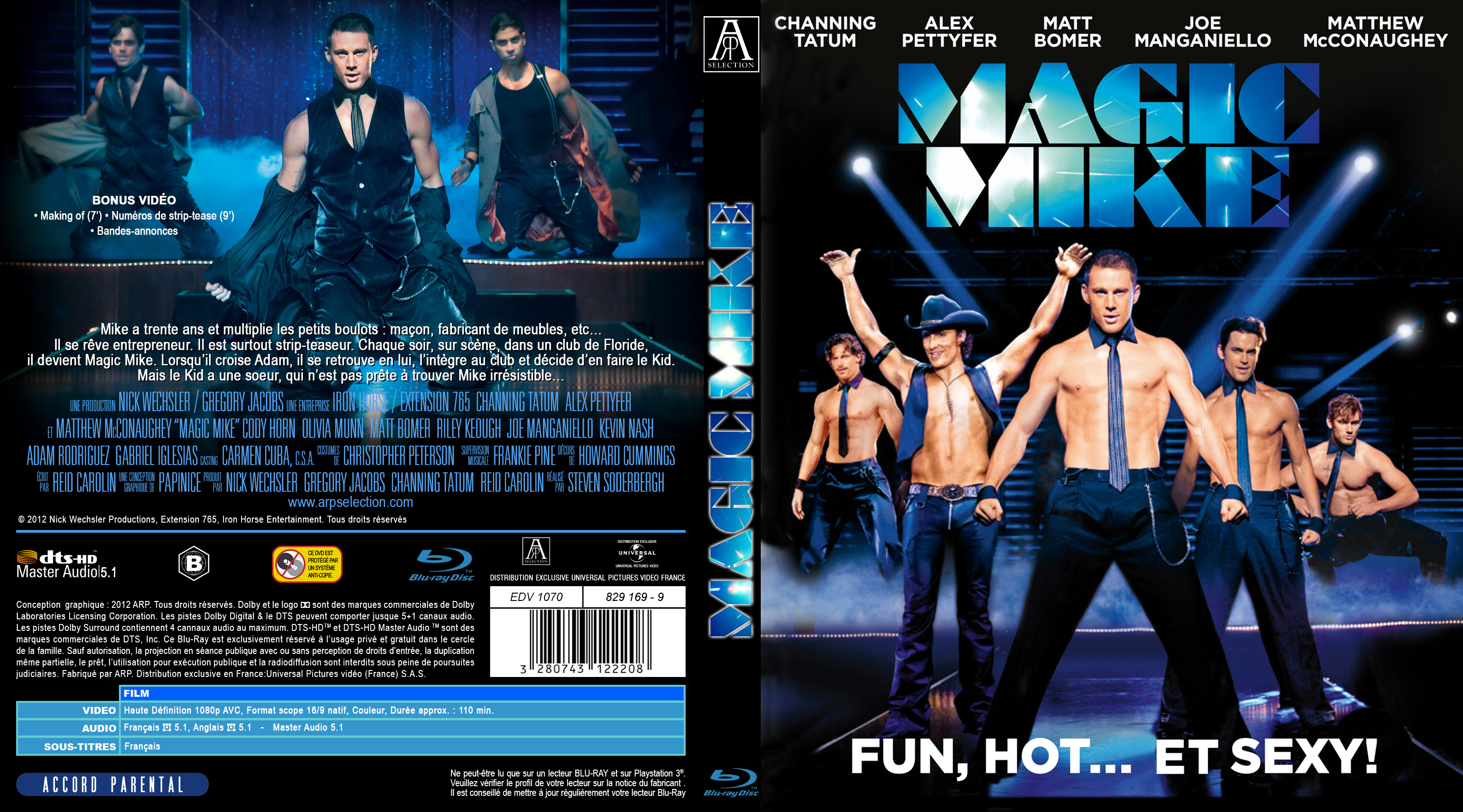 Jaquette DVD Magic Mike custom (BLU-RAY)