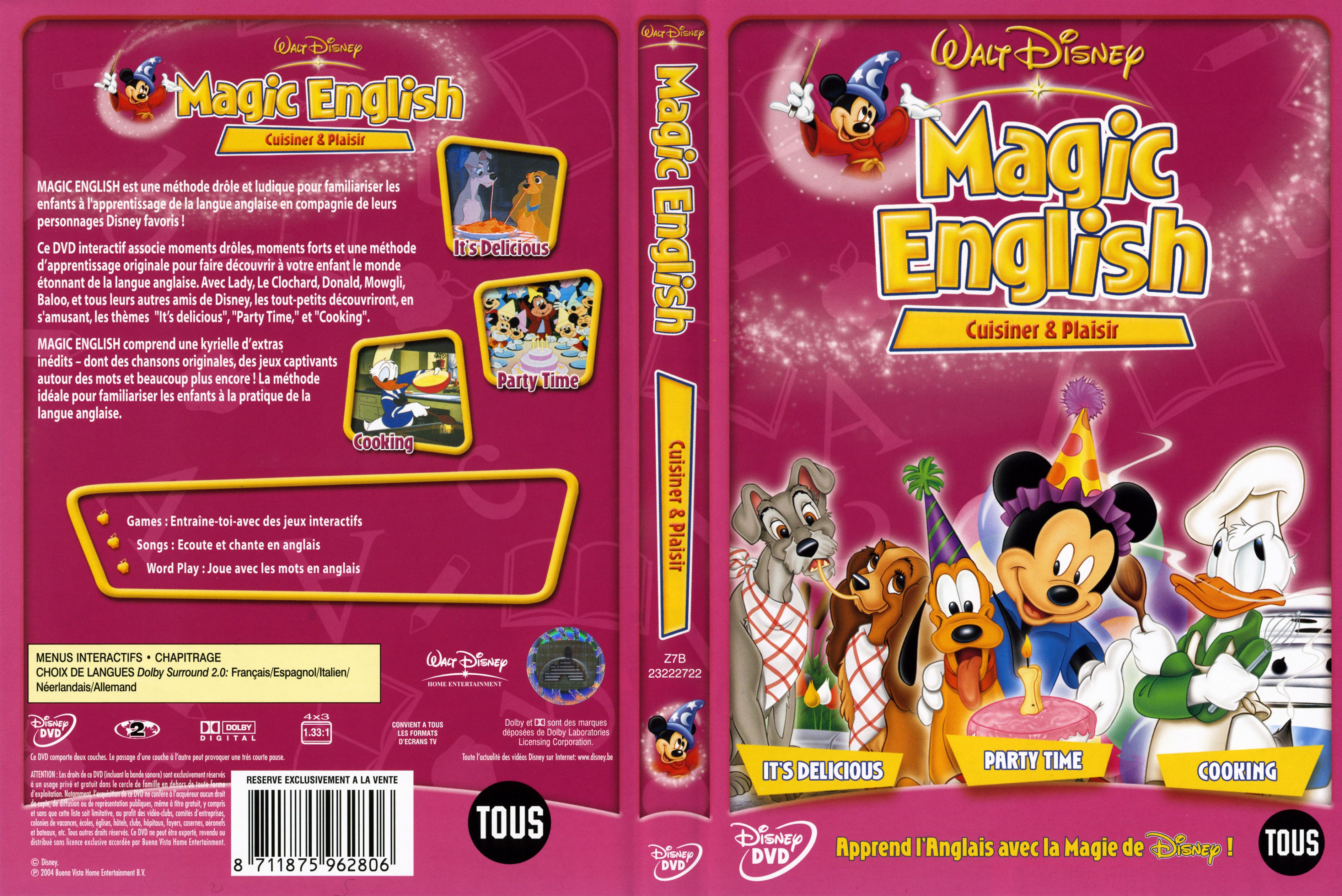 Jaquette DVD Magic english cuisiner et plaisir