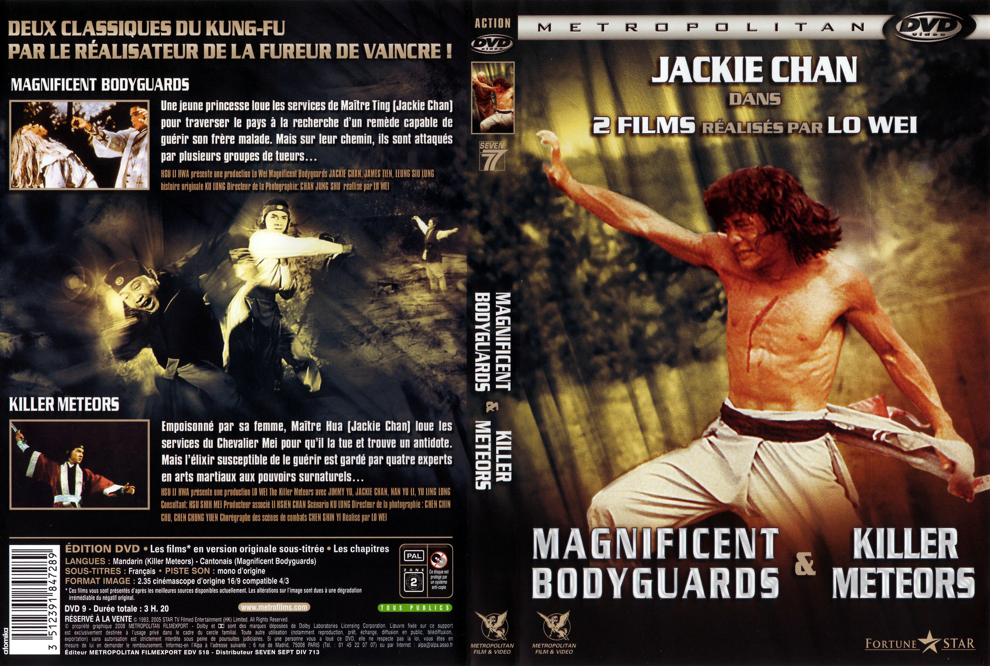 Jaquette DVD Magnificent bodyguards + Killer Meteors