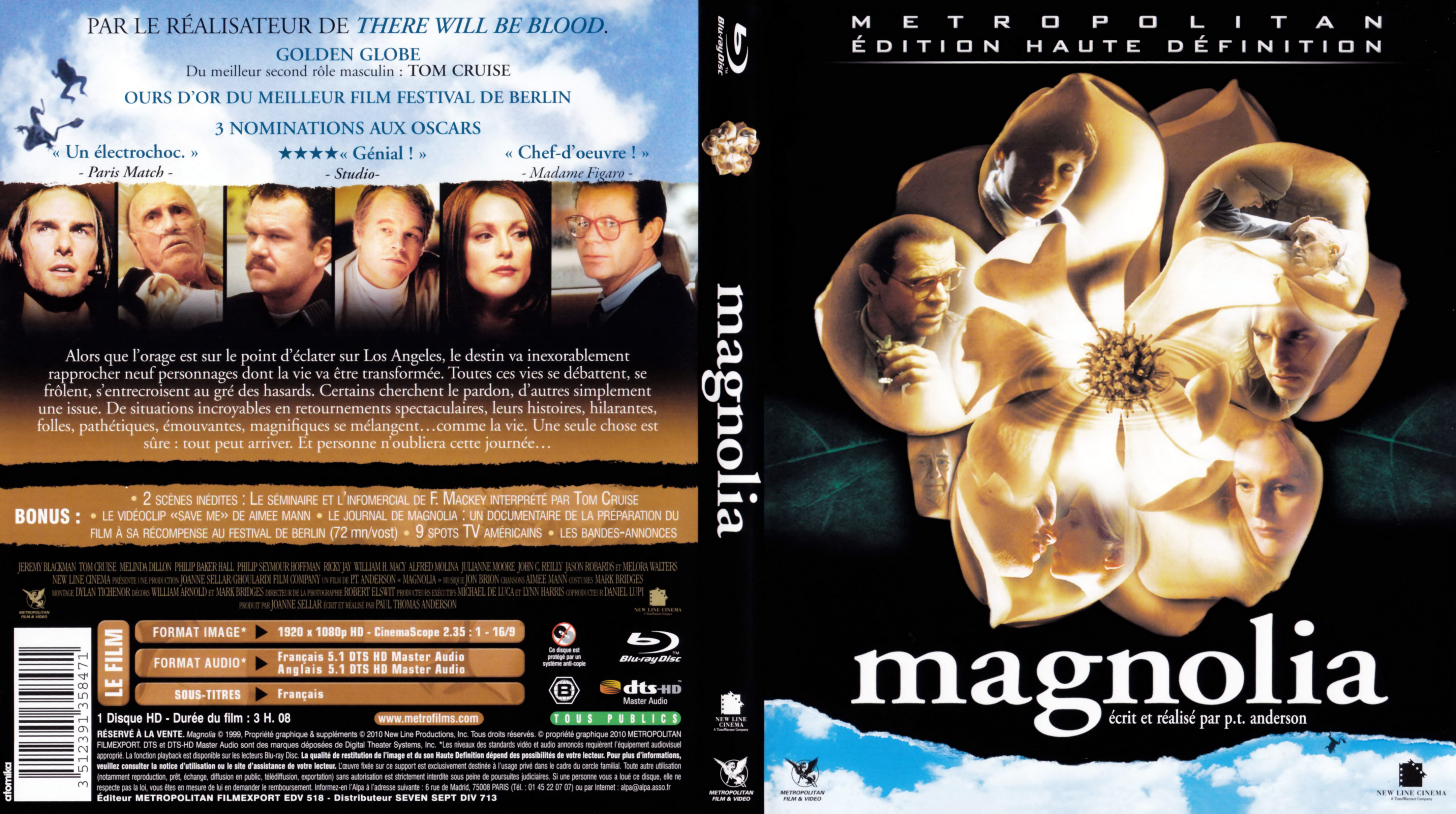 Jaquette DVD Magnolia (BLU-RAY)