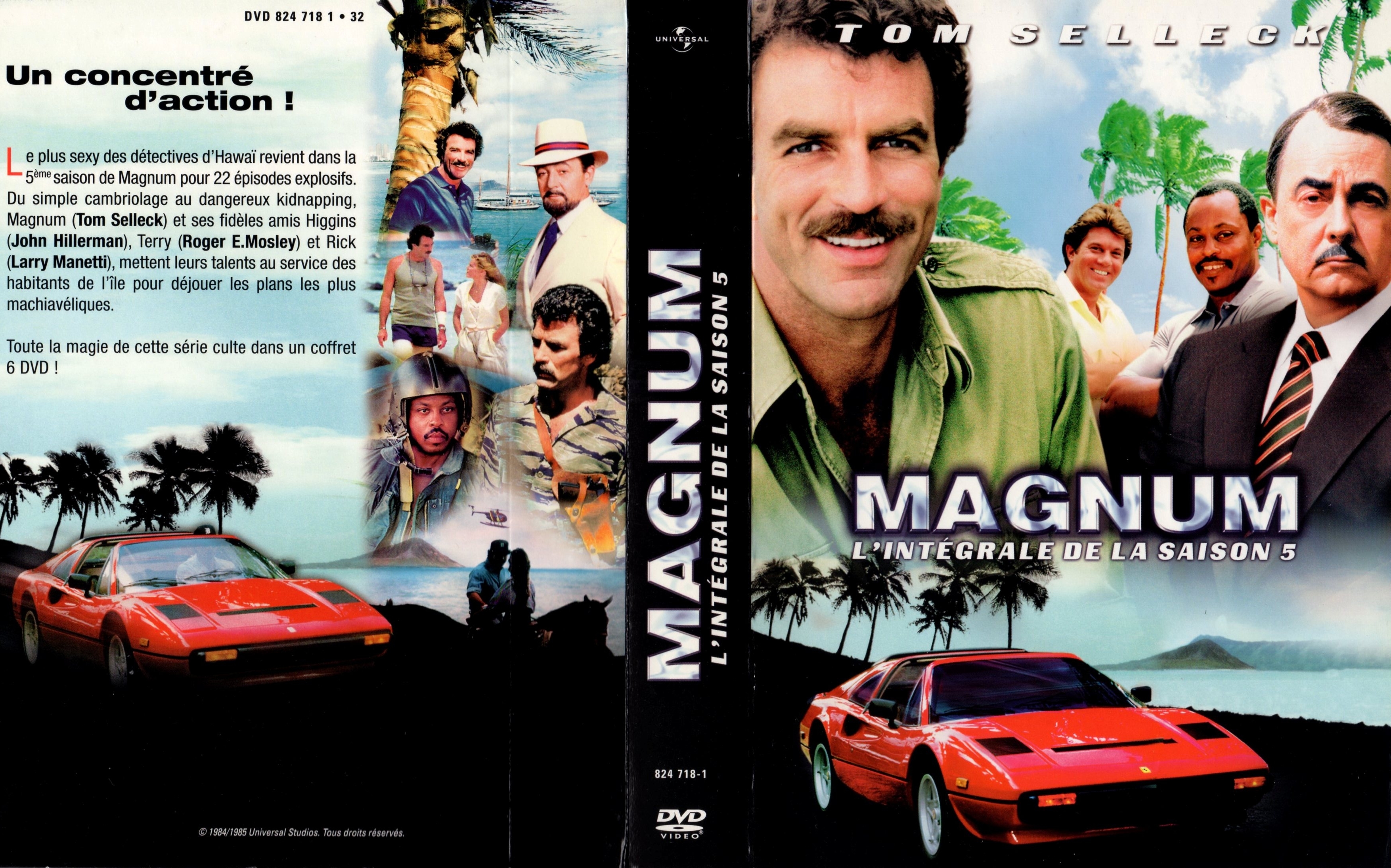 Jaquette DVD de Magnum Saison 5 COFFRET v2 - Cinéma Passion - Is There A Season 5 Of Magnum Pi