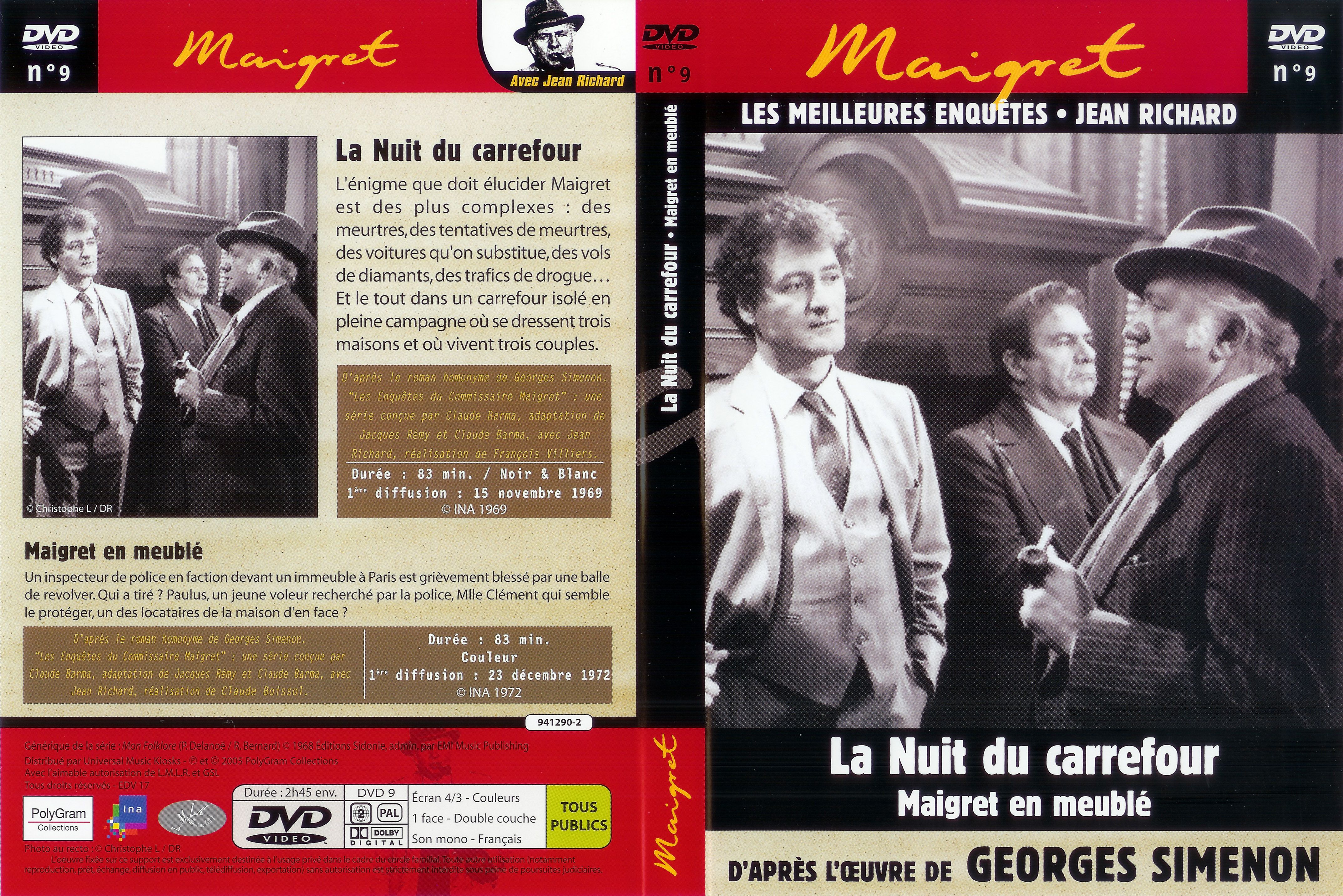 Jaquette DVD Maigret (Jean Richard) vol 09