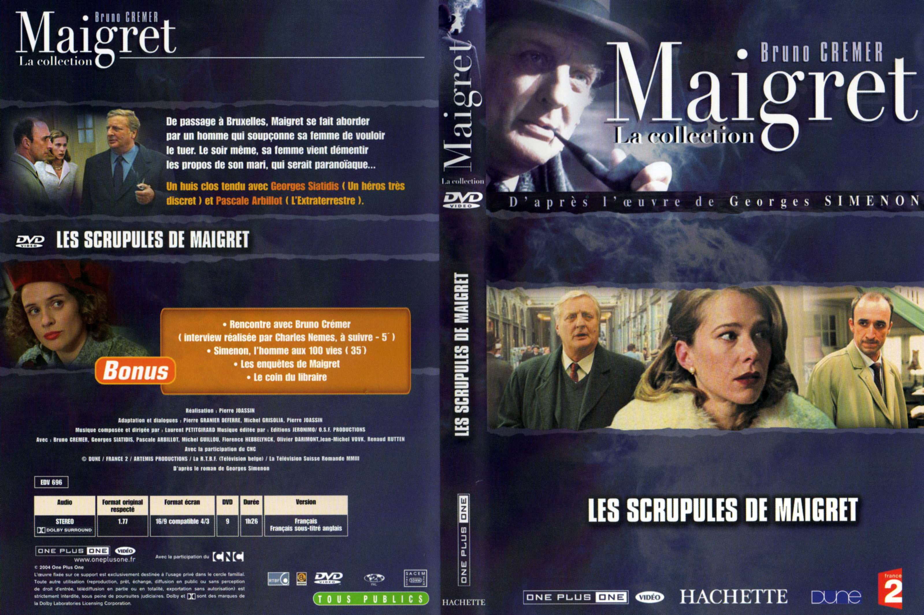 Jaquette DVD Maigret (La collection) - Les scrupules de Maigret