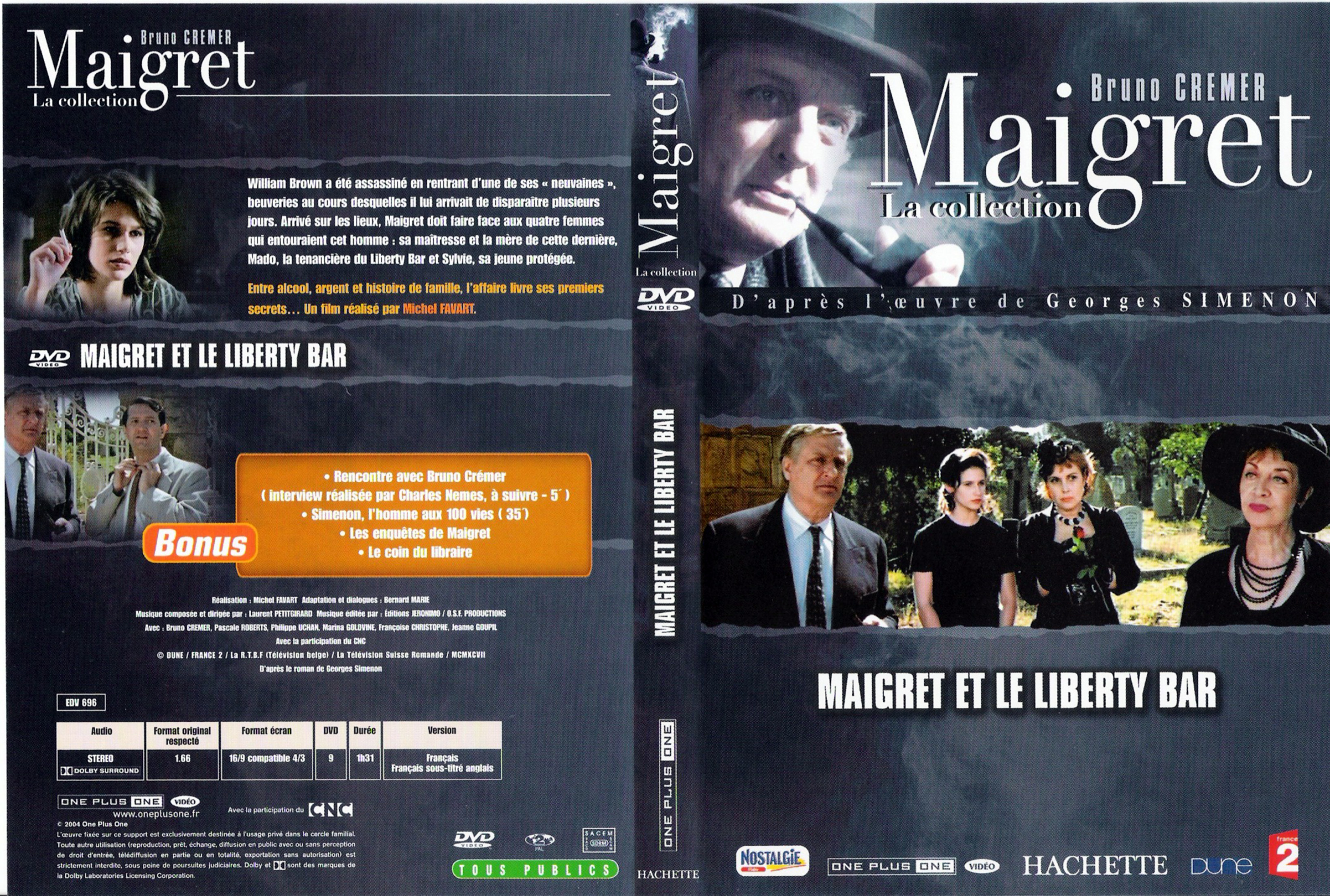 Jaquette DVD Maigret et le Liberty Bar (Bruno Cremer)