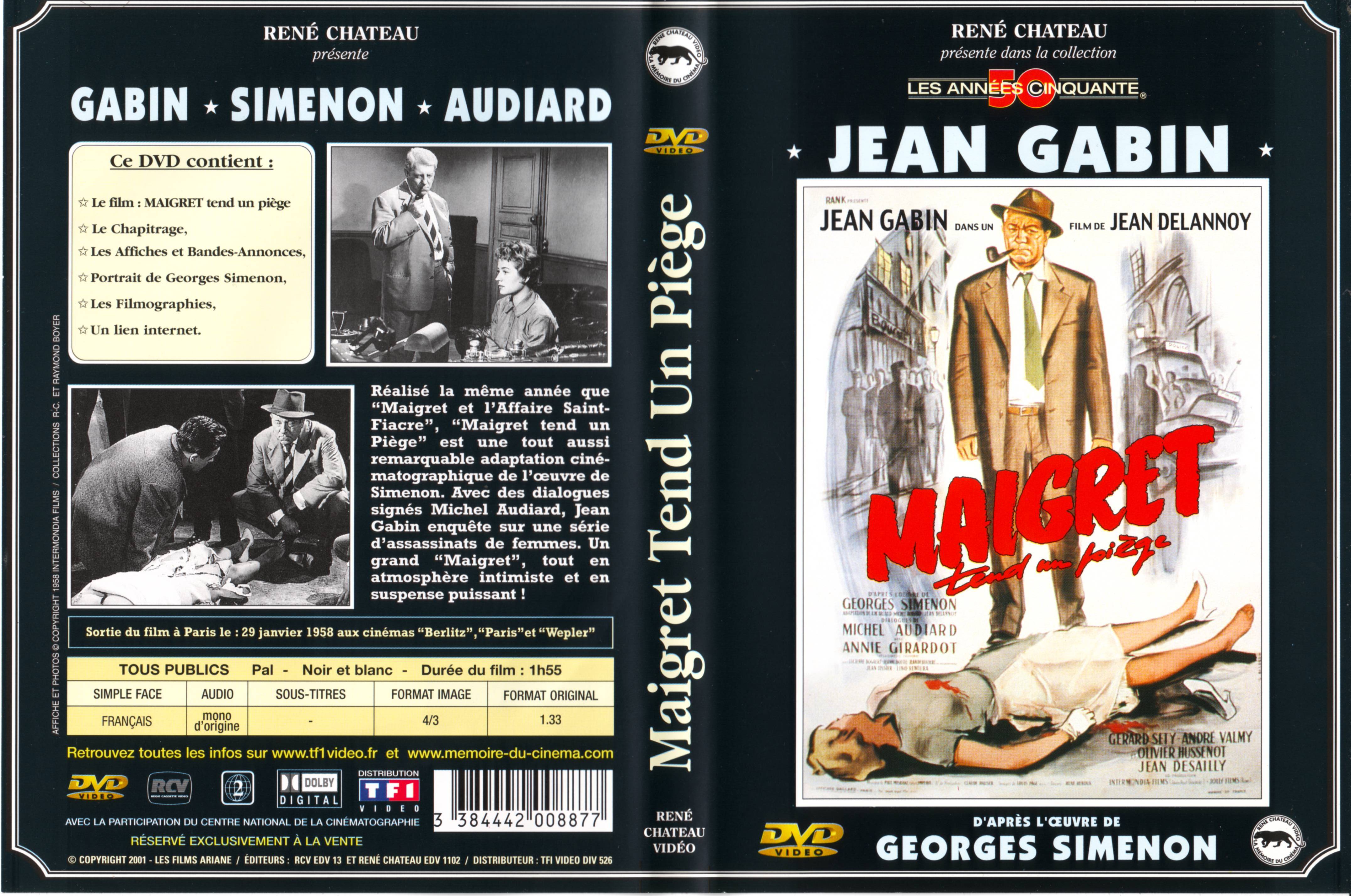 Jaquette DVD Maigret tend un pige