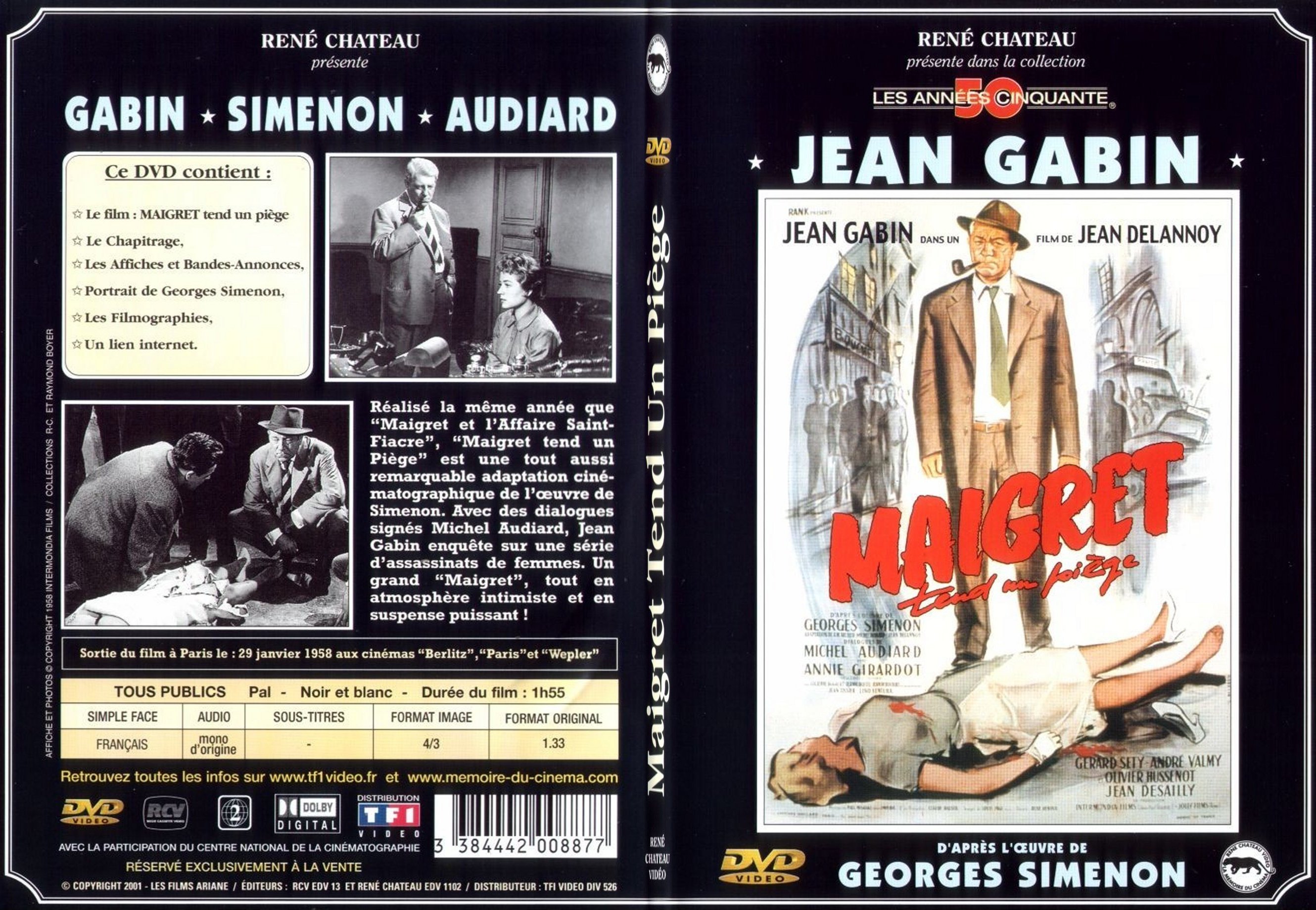 Jaquette DVD Maigret tend un piege - SLIM