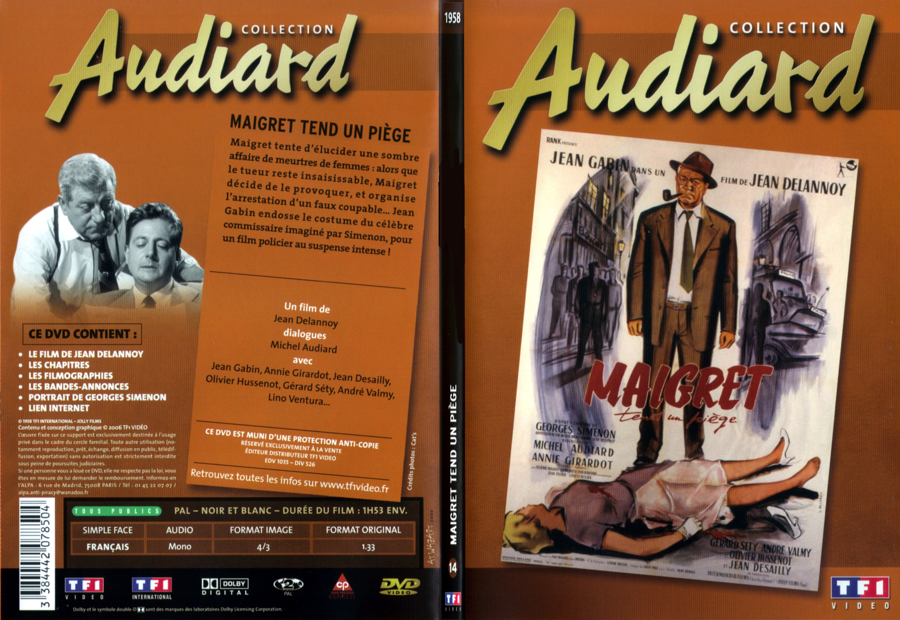 Jaquette DVD Maigret tend un piege - SLIM v2