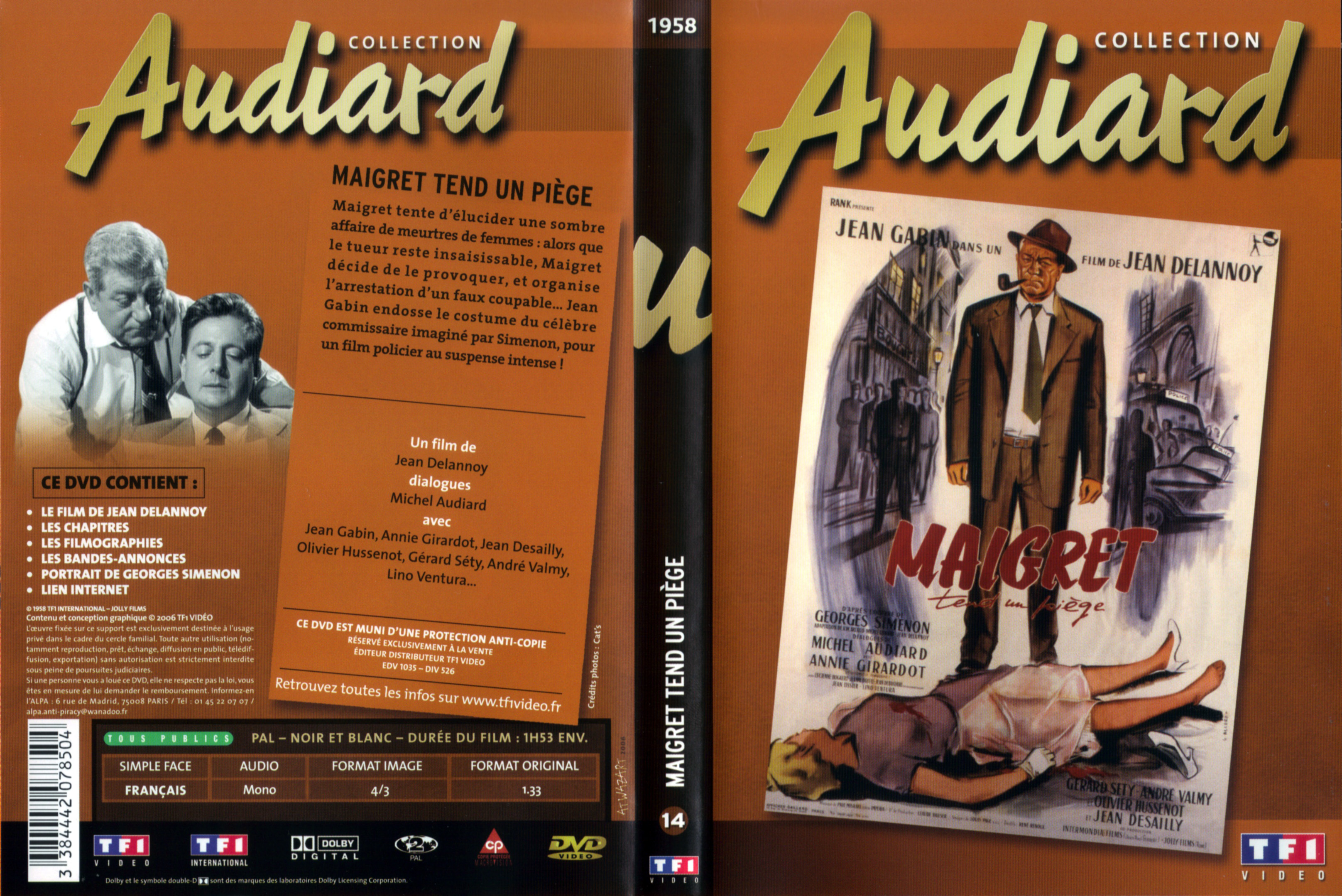 Jaquette DVD Maigret tend un piege v2