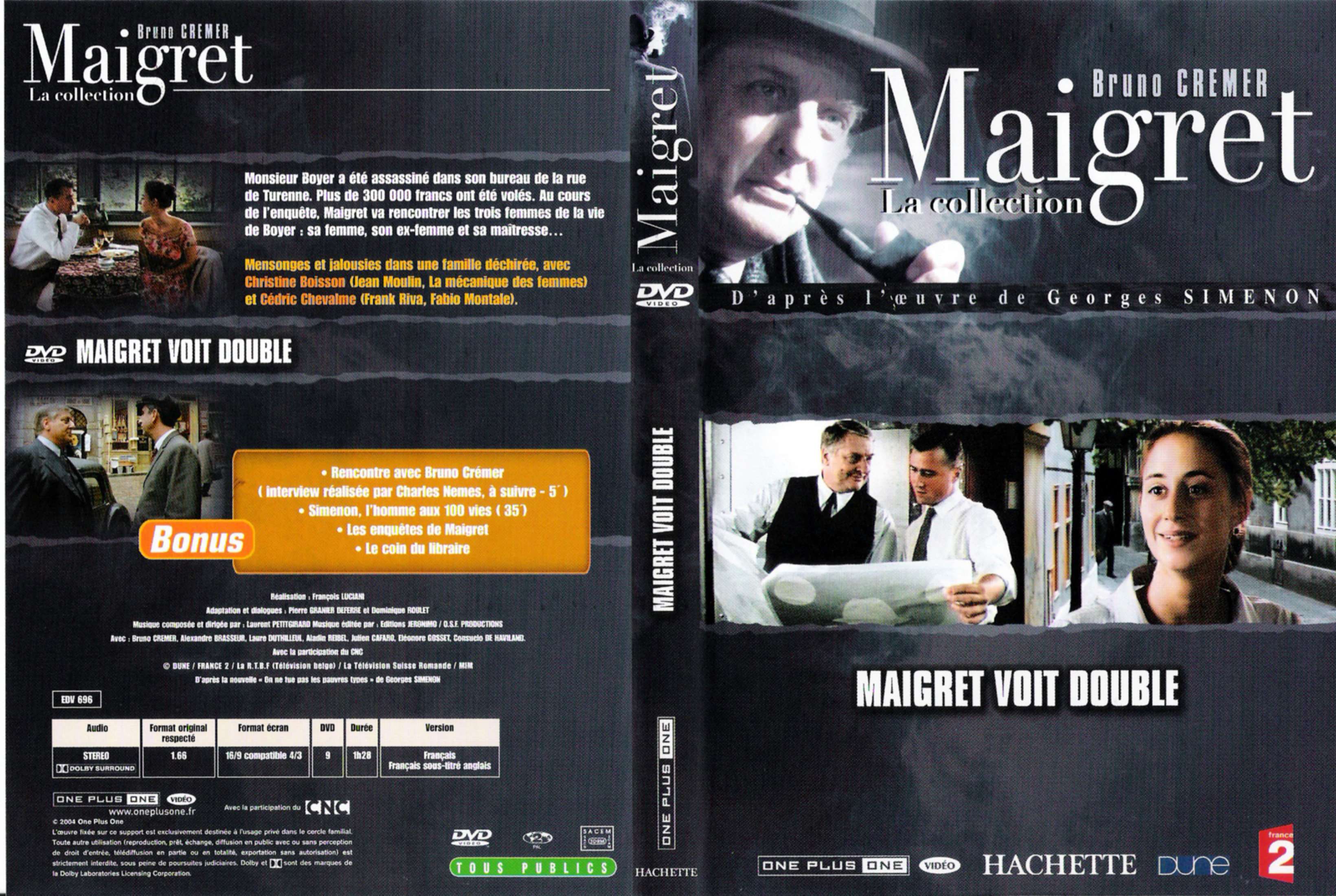 Jaquette DVD Maigret voit double (Bruno Cremer)