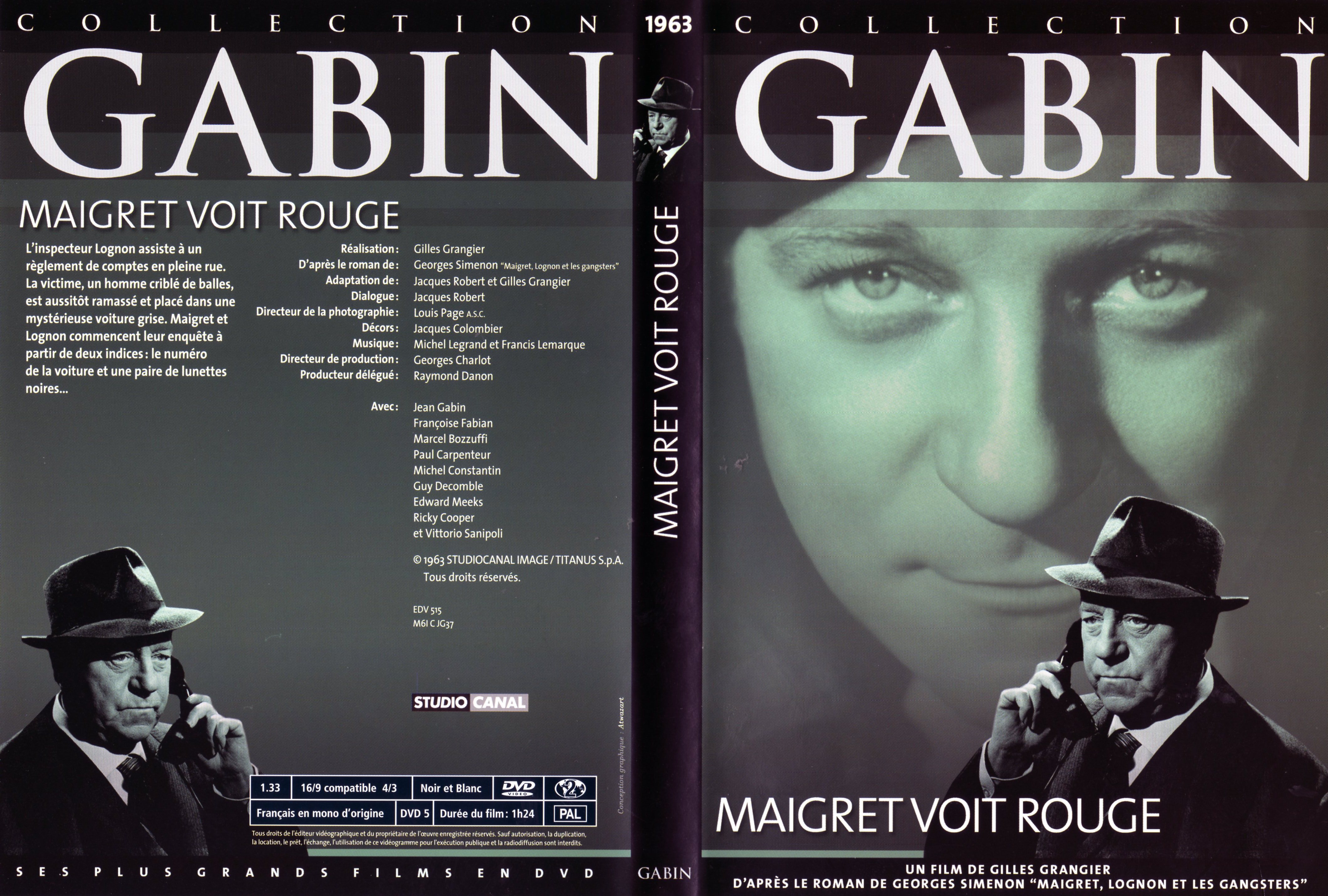 Jaquette DVD Maigret voit rouge