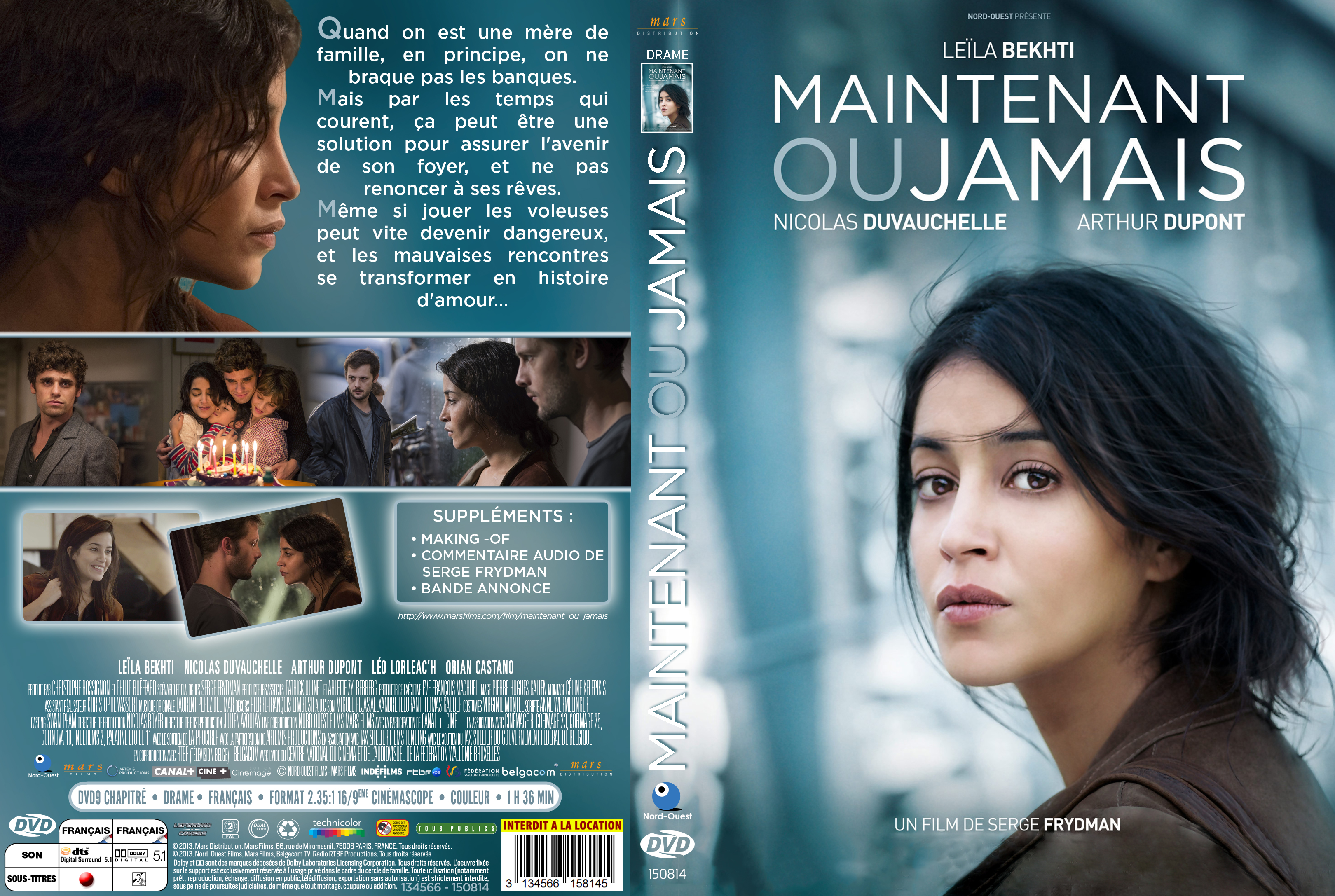 Jaquette DVD Maintenant ou Jamais custom