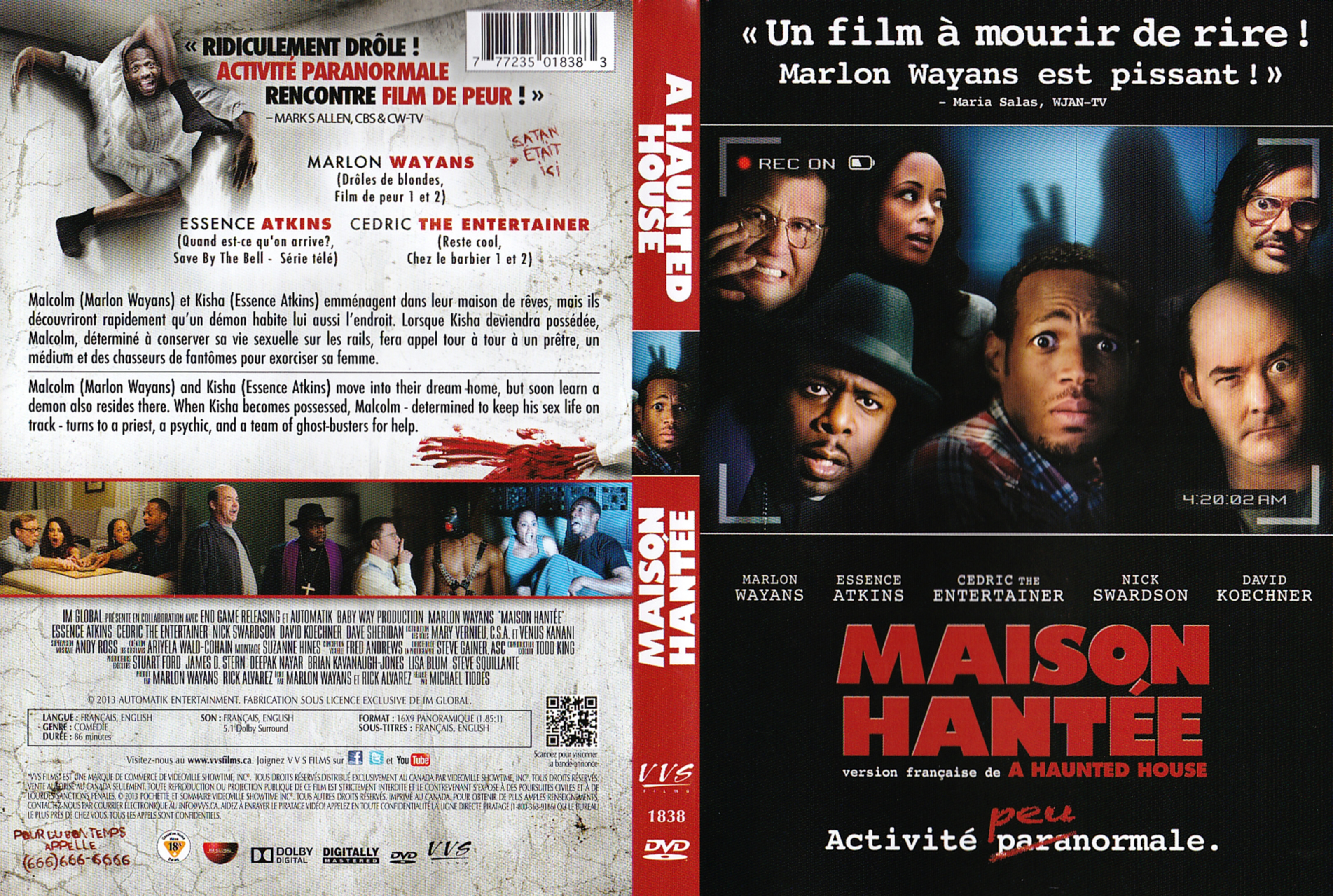 L Apollonide Souvenirs De La Maison Close Film Complet Jaquette DVD de Maison hantée - A haunted house (Canadienne) - Cinéma