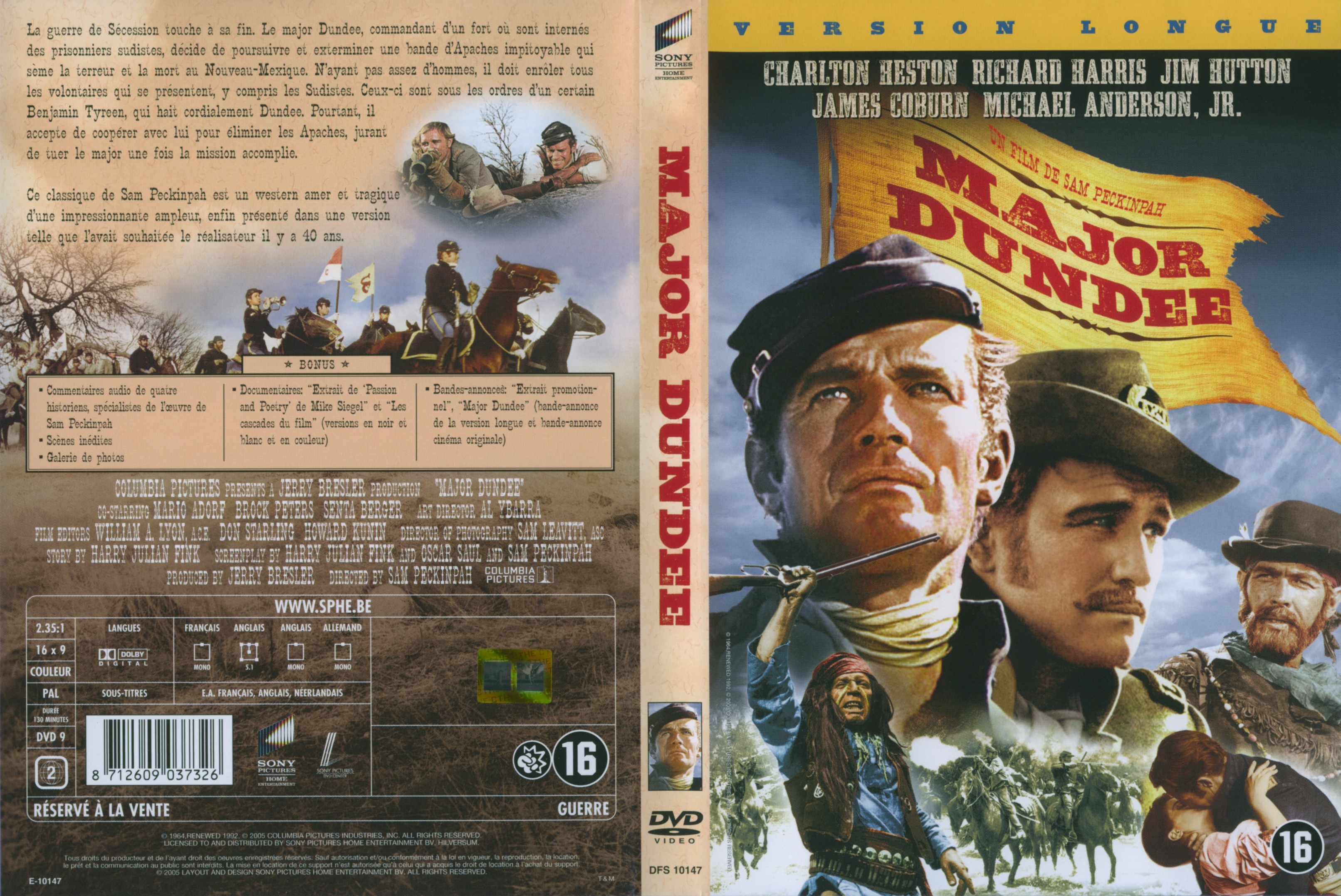 Jaquette DVD Major Dundee