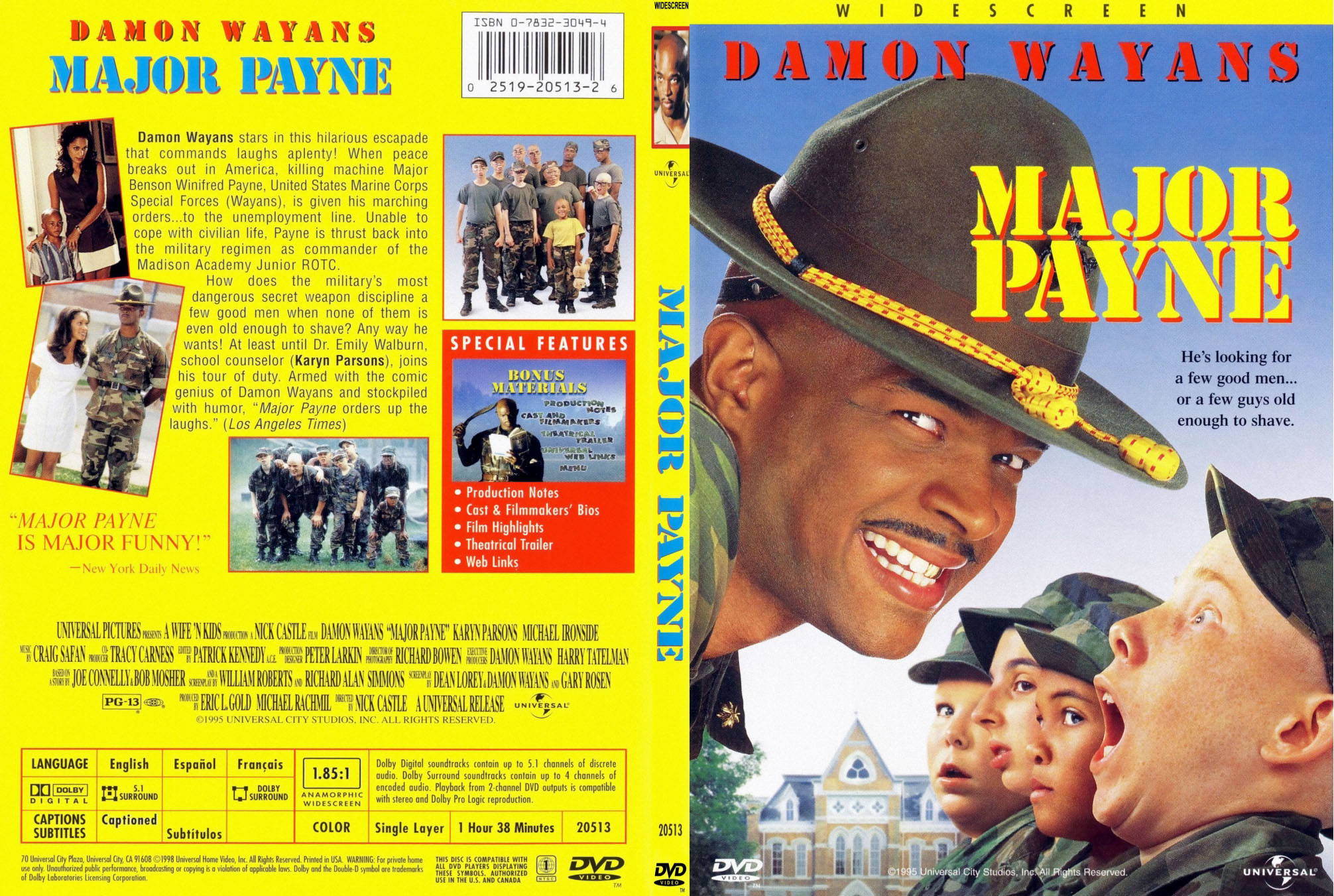 Jaquette DVD Major Payne - SLIM