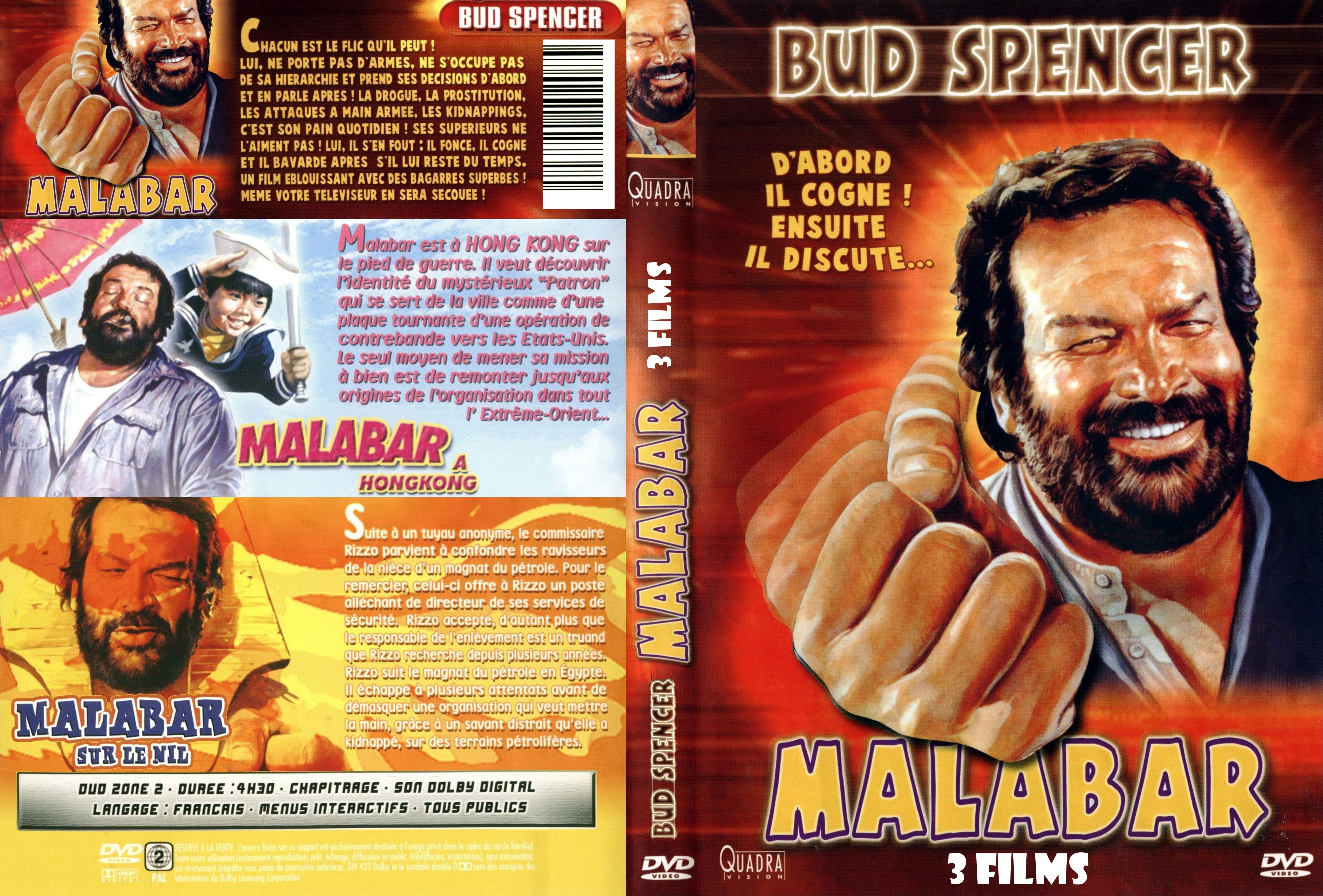 Jaquette DVD Malabar (Bud Spencer) - 3 films