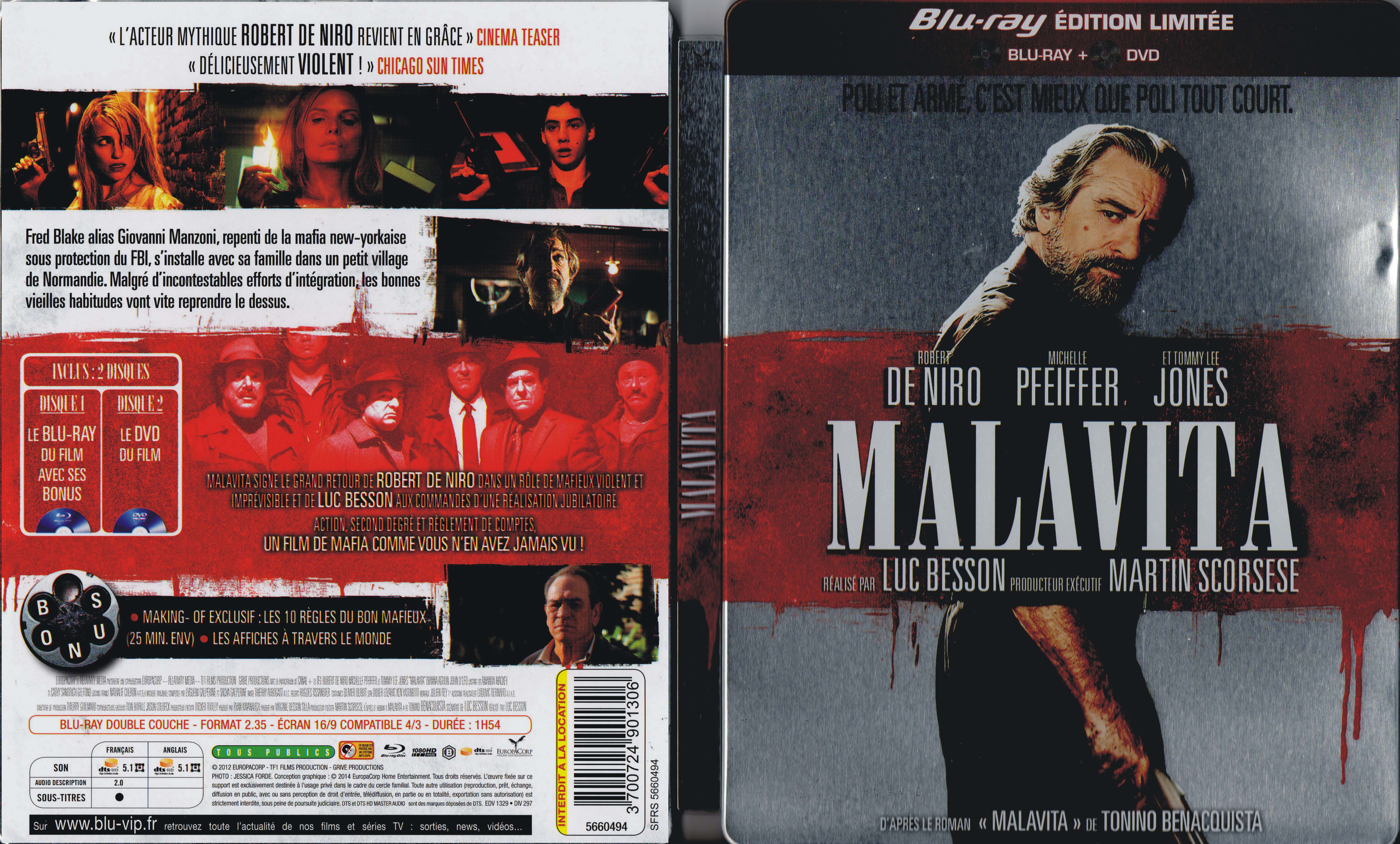 Jaquette DVD Malavita (BLU-RAY) v2