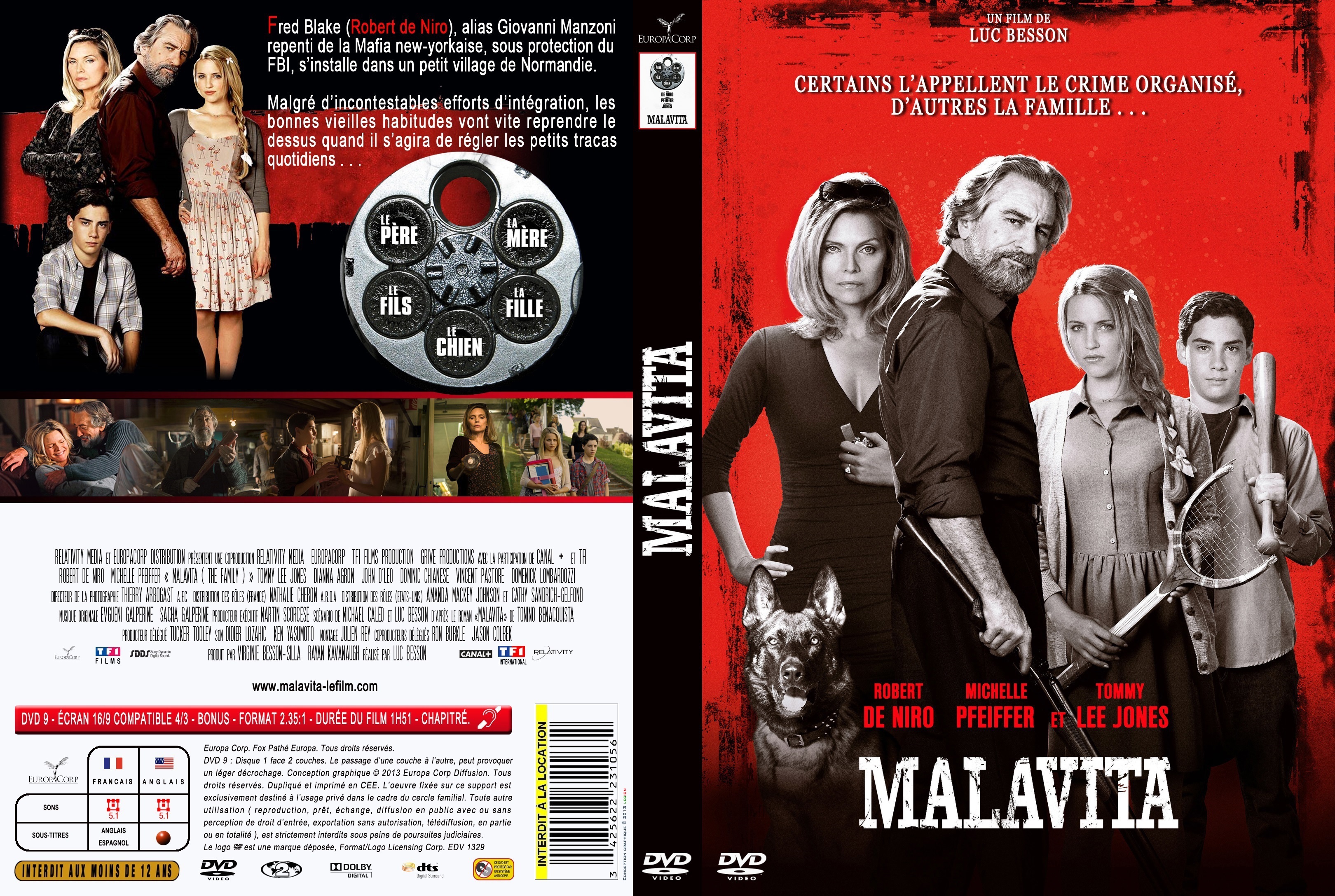 Jaquette DVD Malavita custom