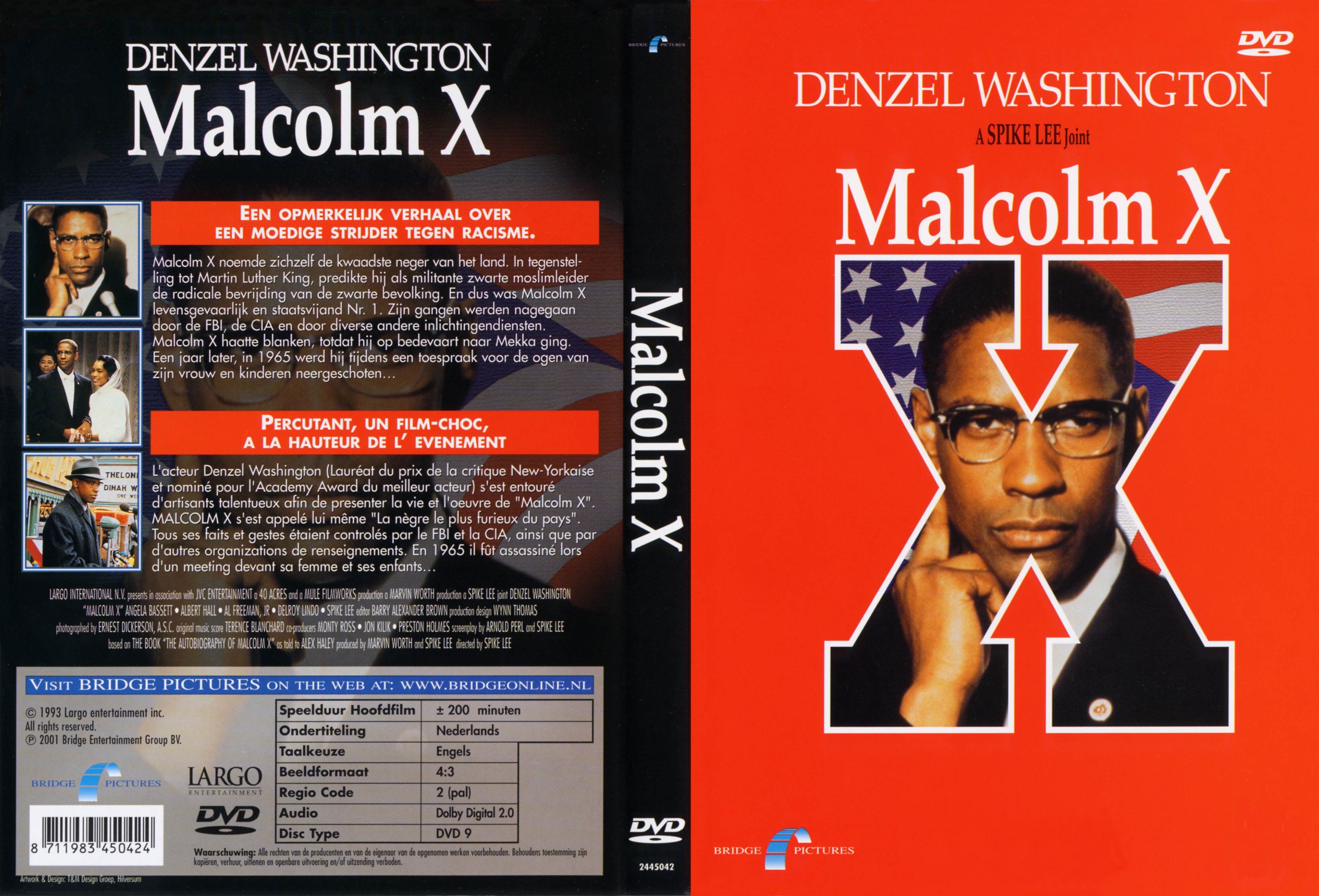 Jaquette DVD Malcolm X