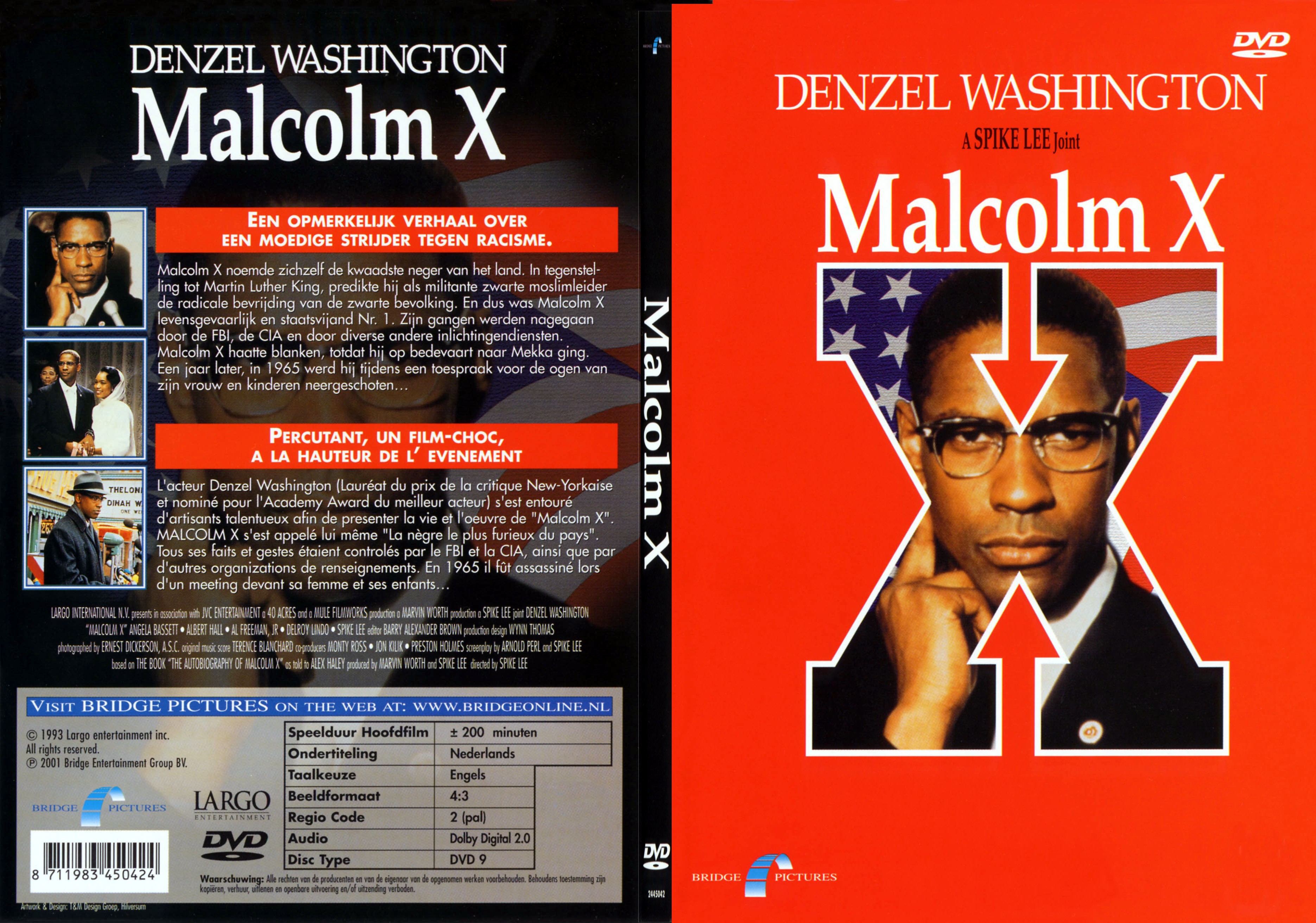 Jaquette DVD Malcolm X - SLIM v2