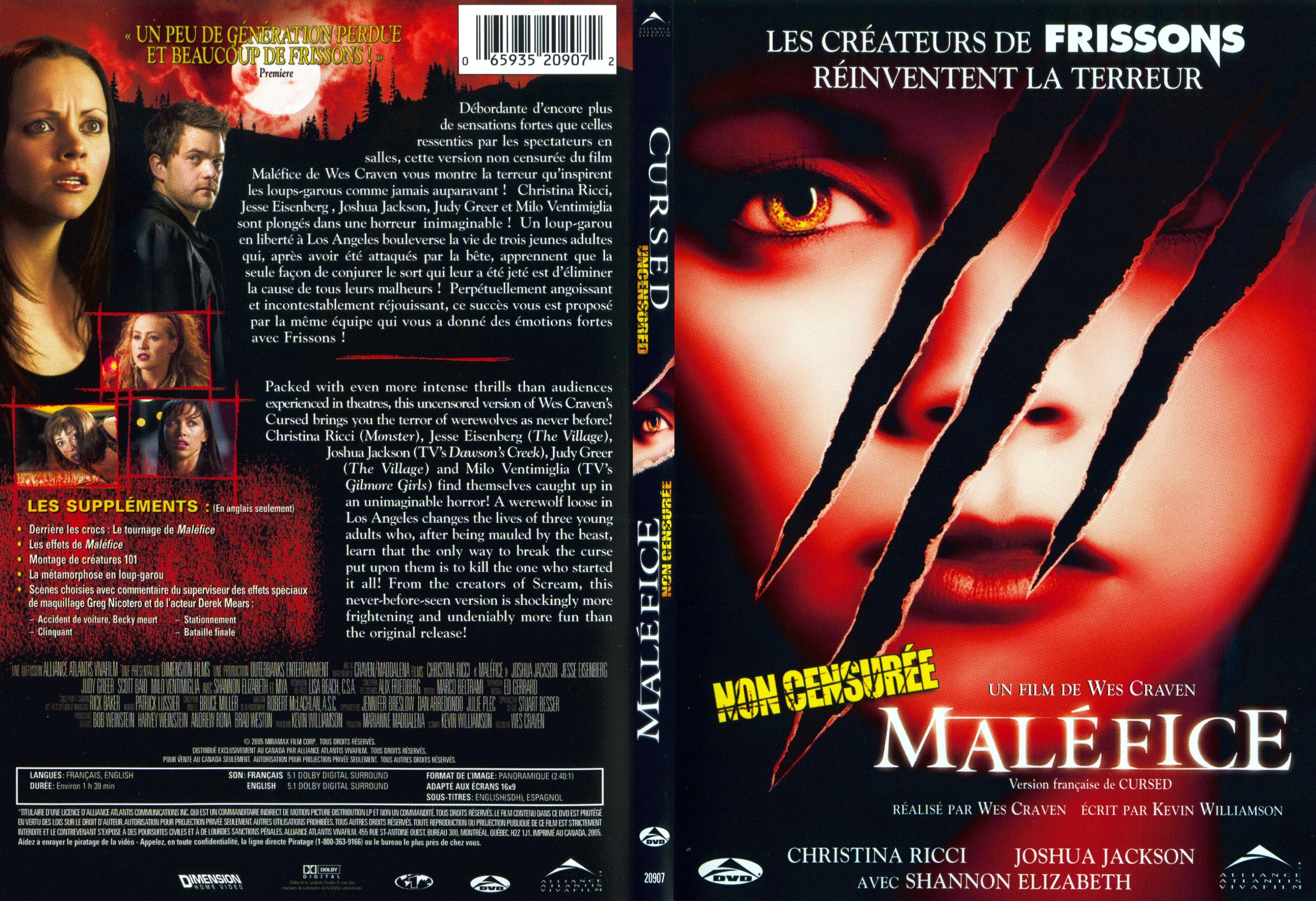 Jaquette DVD Malefice - Cursed - SLIM