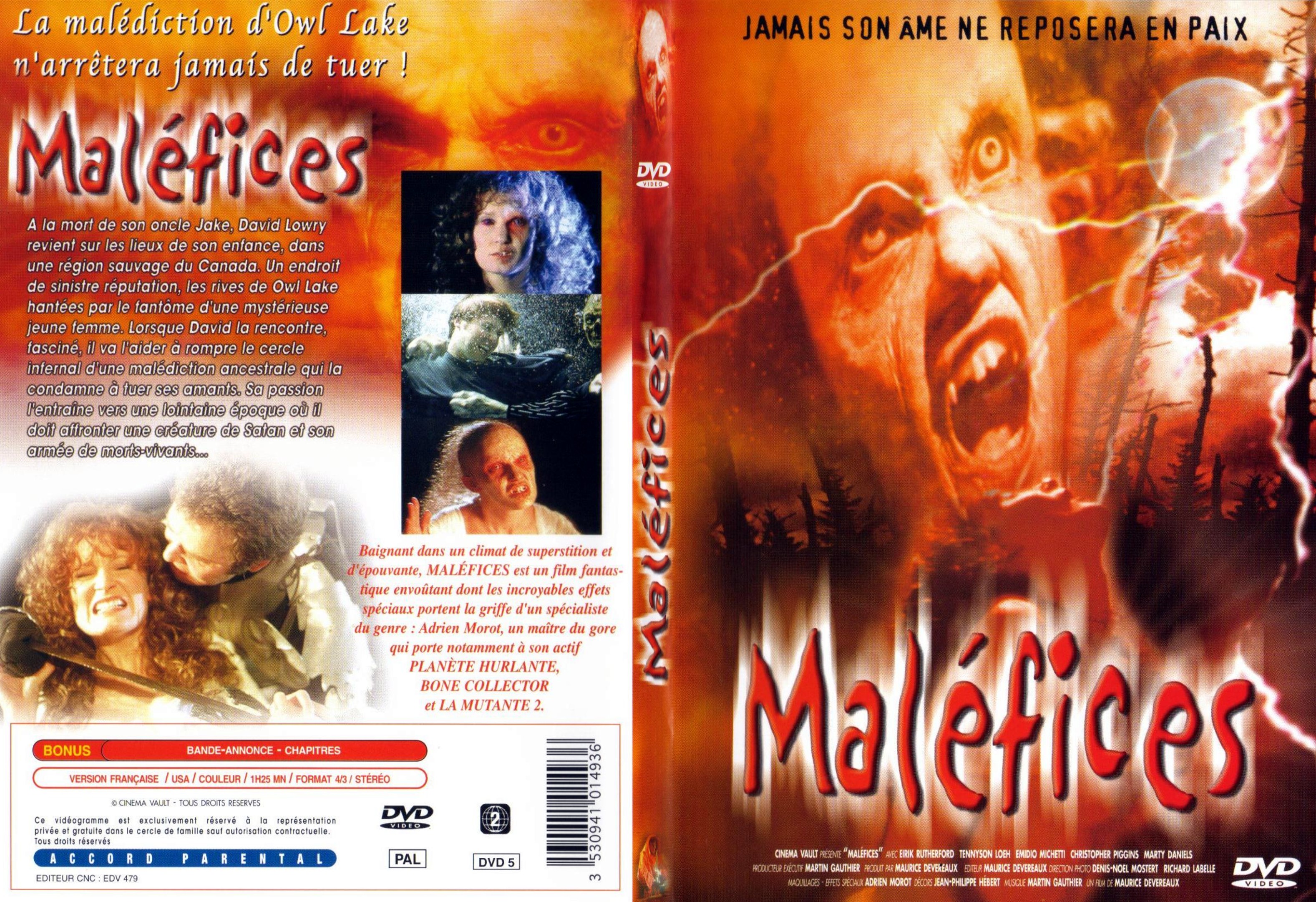 Jaquette DVD Malefices - SLIM