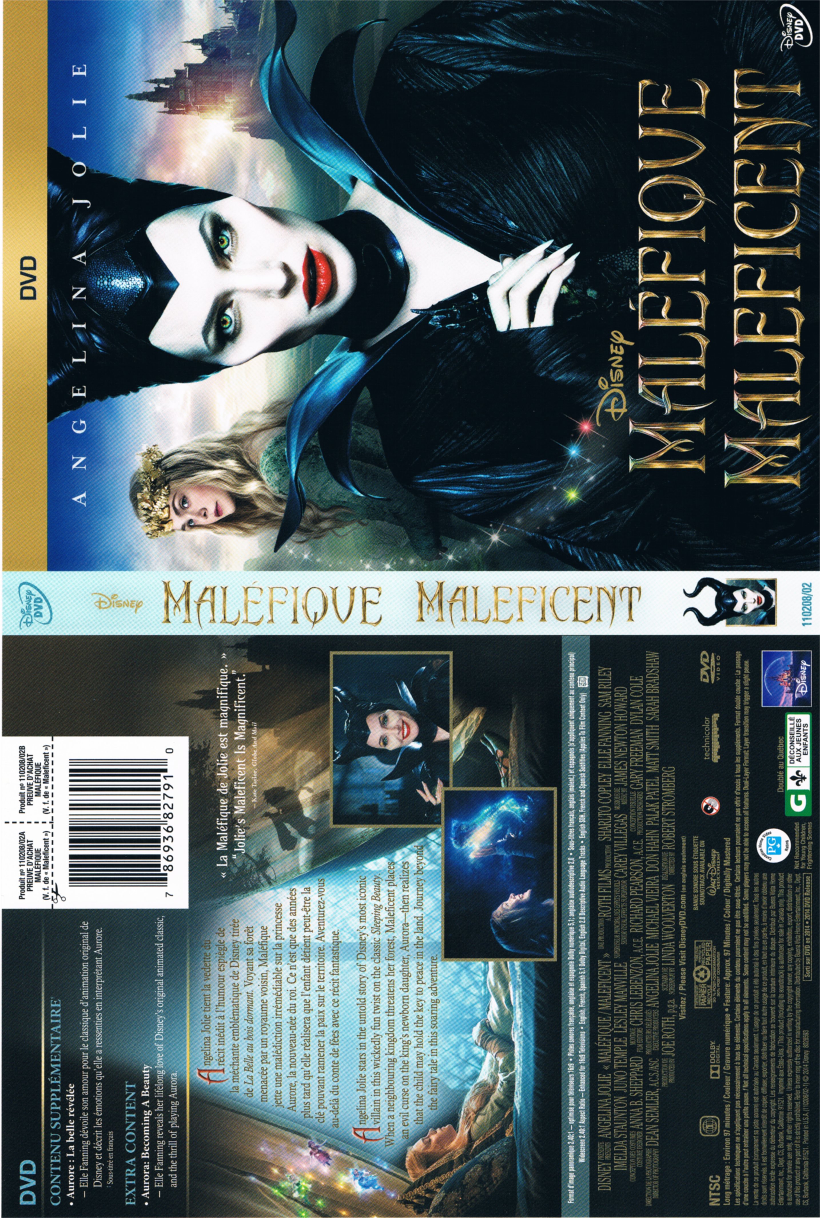 Jaquette DVD Malefique - Maleficant (2014) (Canadienne)