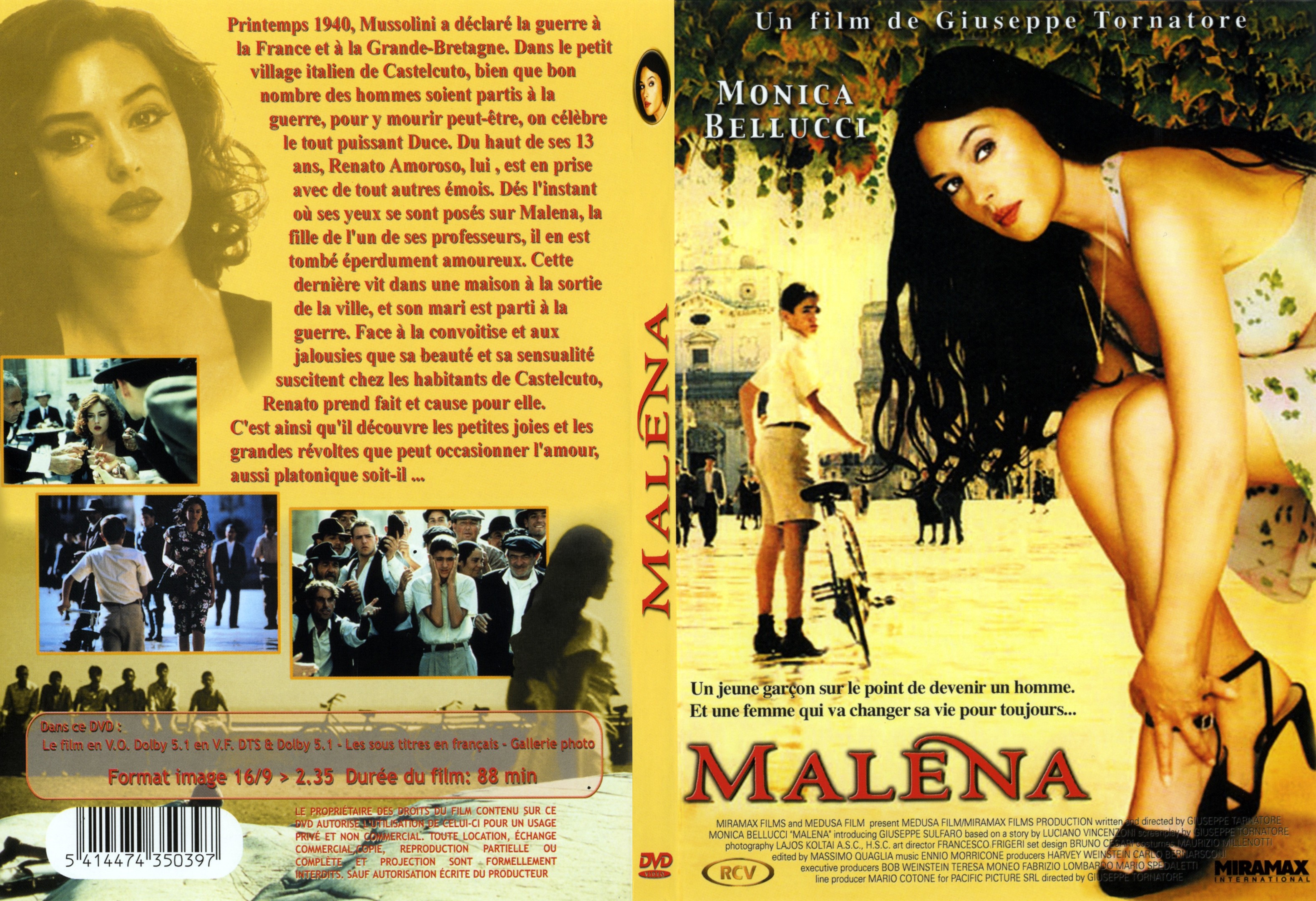 Jaquette DVD Malena - SLIM