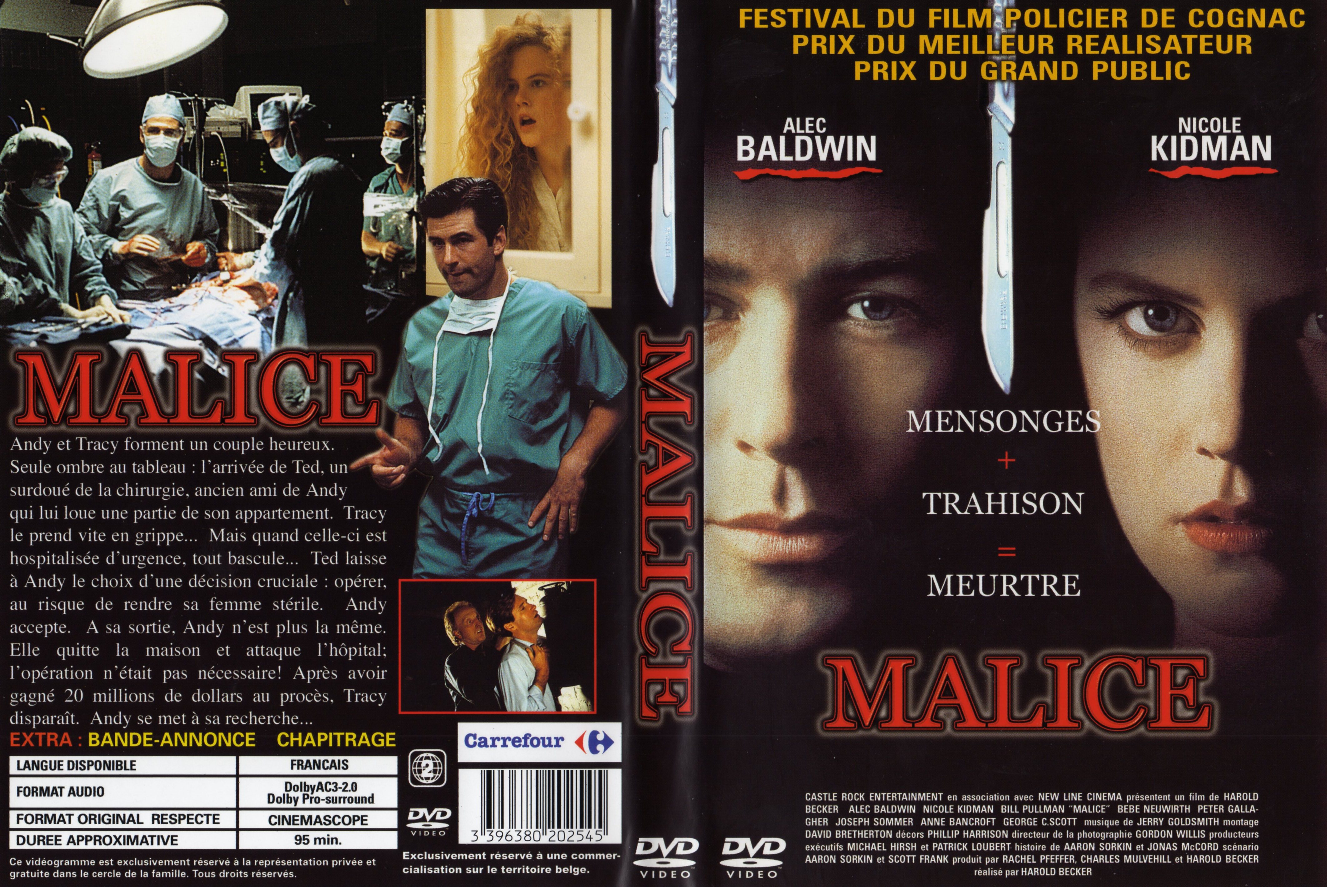 Jaquette DVD Malice v2