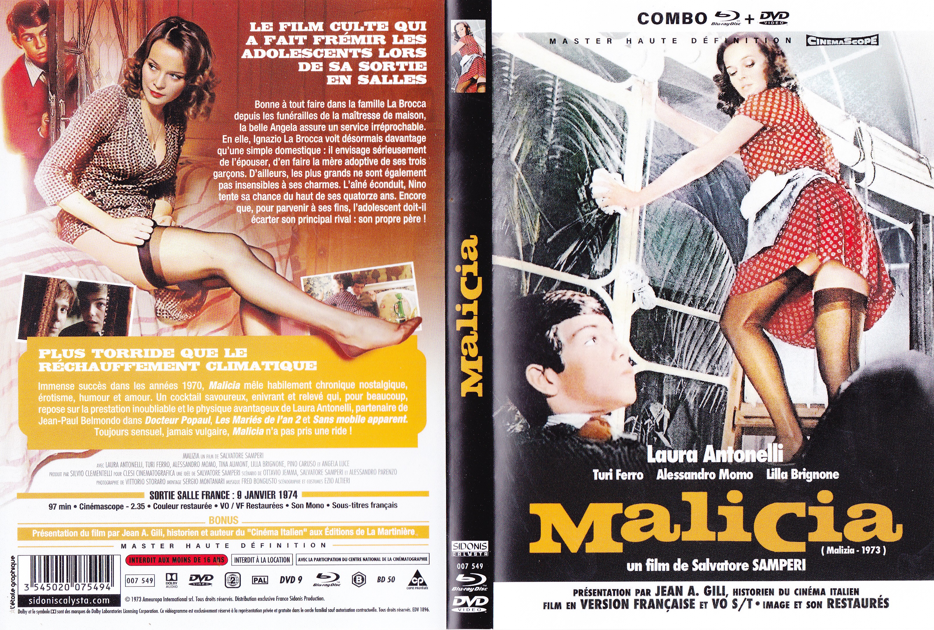 Jaquette DVD Malicia (BLU-RAY)