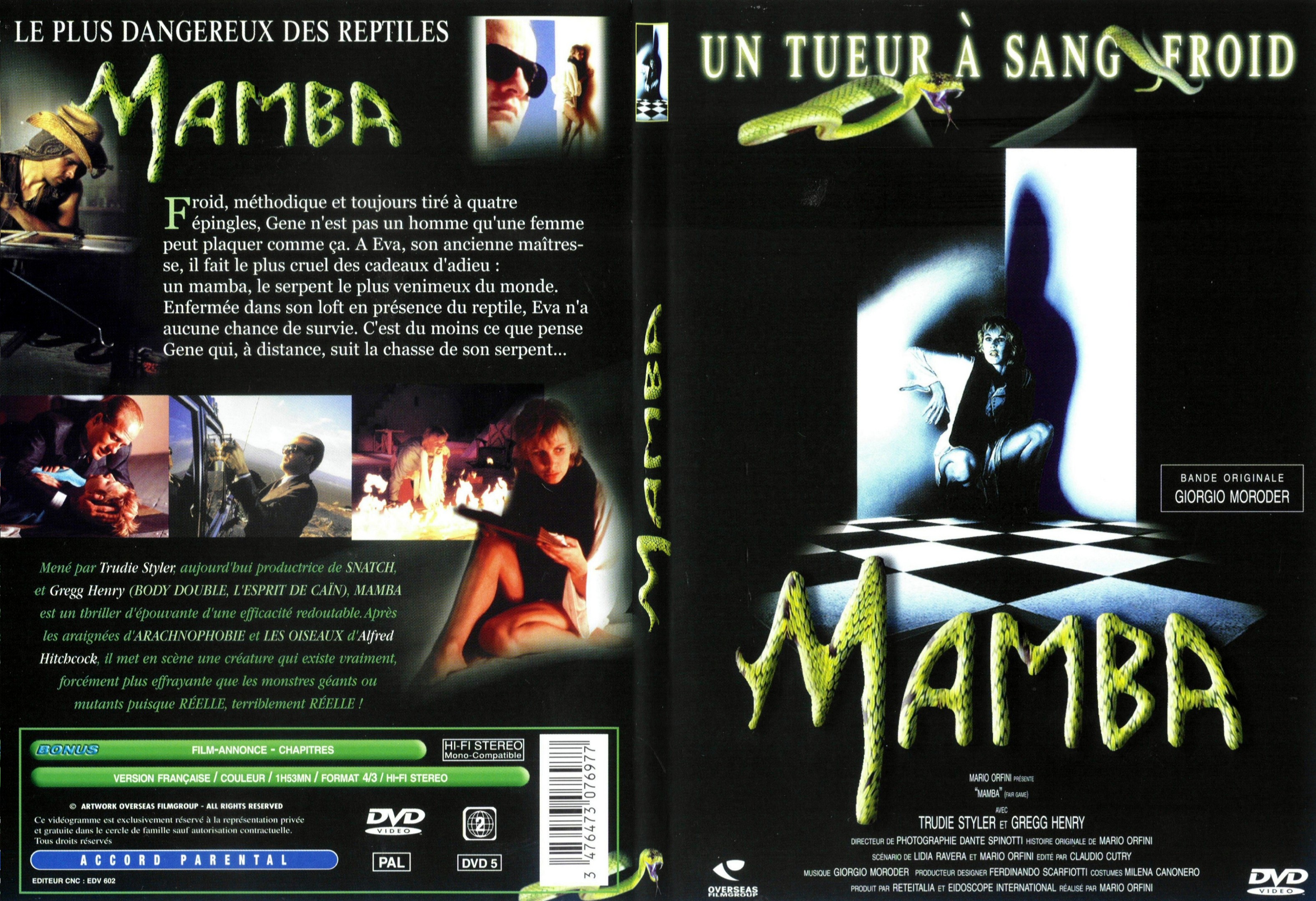 Jaquette DVD Mamba - SLIM