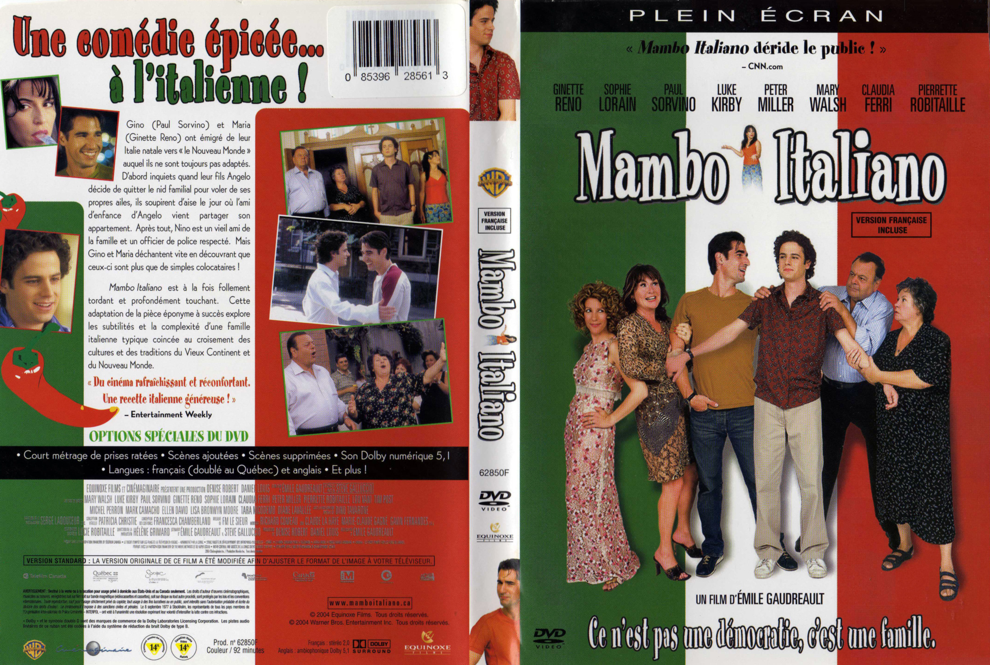 Jaquette Dvd De Mambo Italiano V2 Cinéma Passion