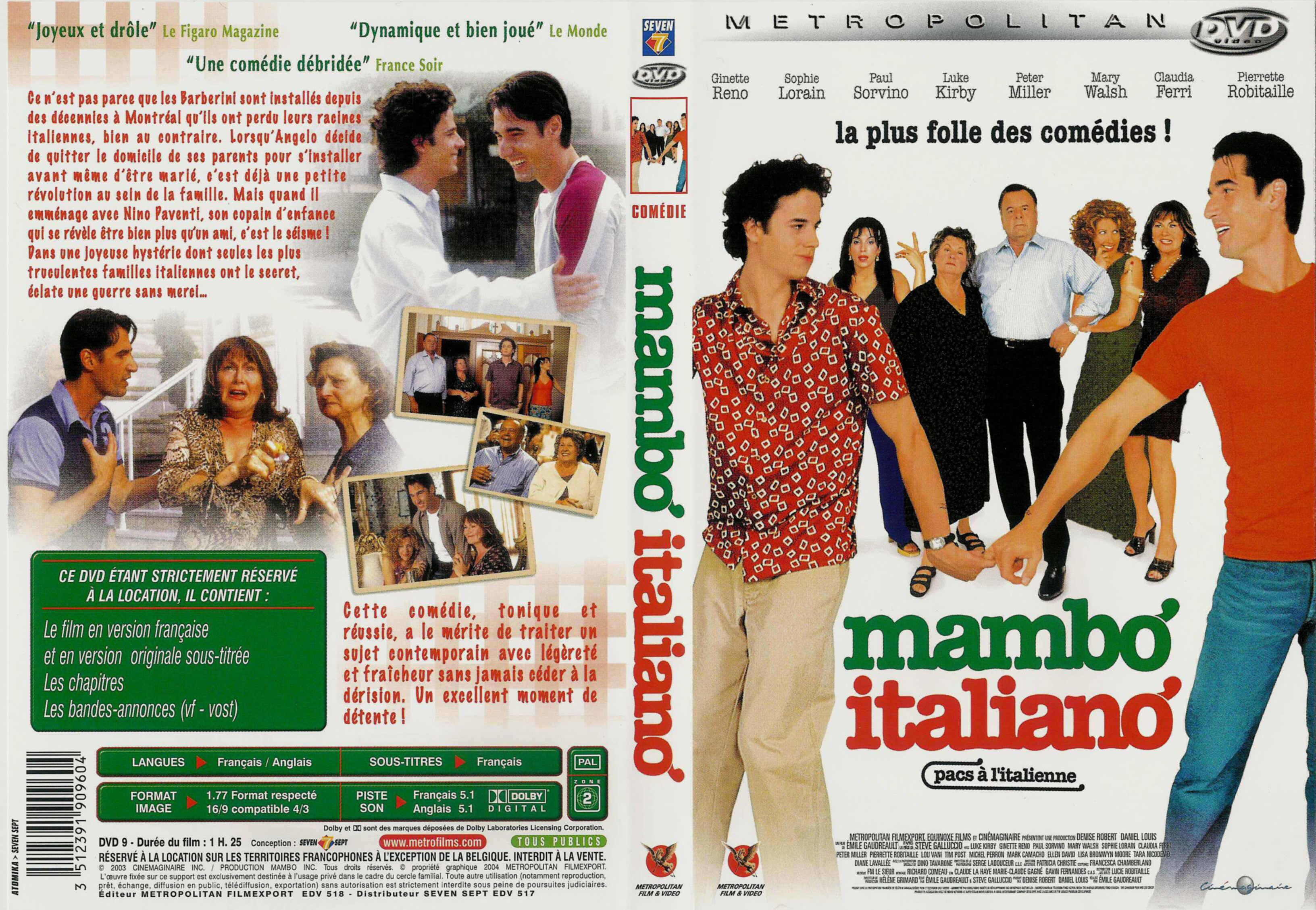 Jaquette DVD Mambo italiano