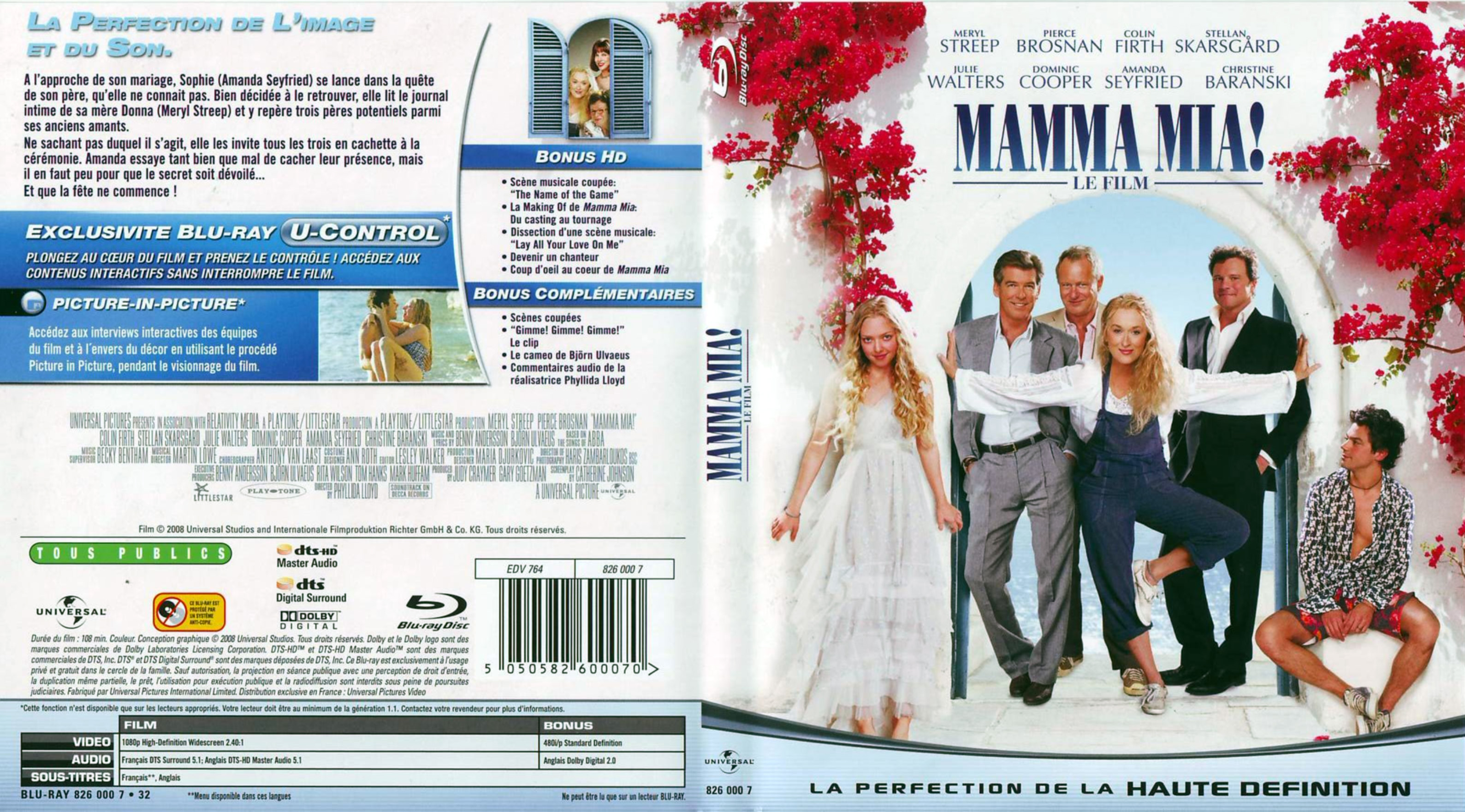 Jaquette DVD Mamma Mia (BLU-RAY)