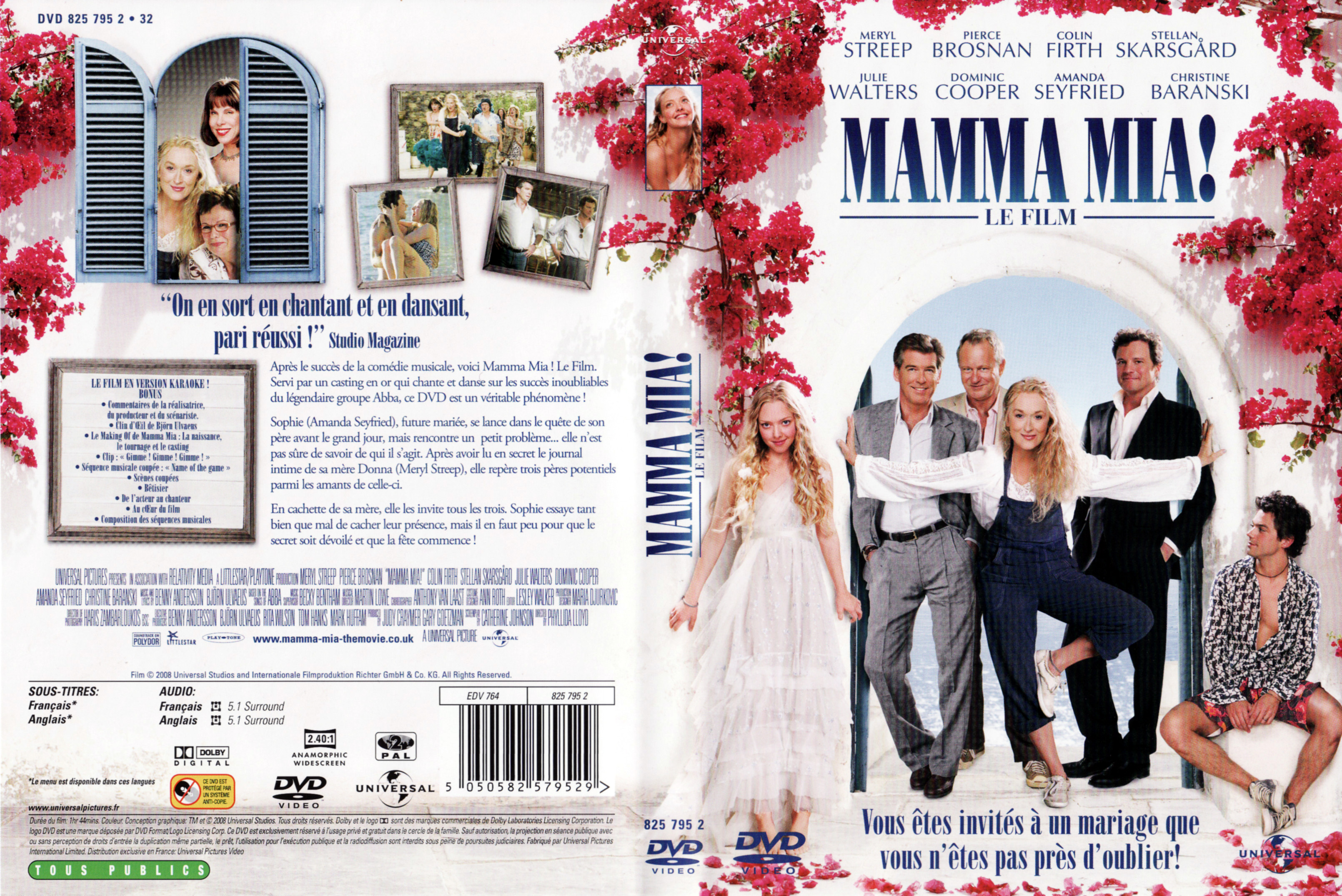 Jaquette DVD Mamma Mia v2