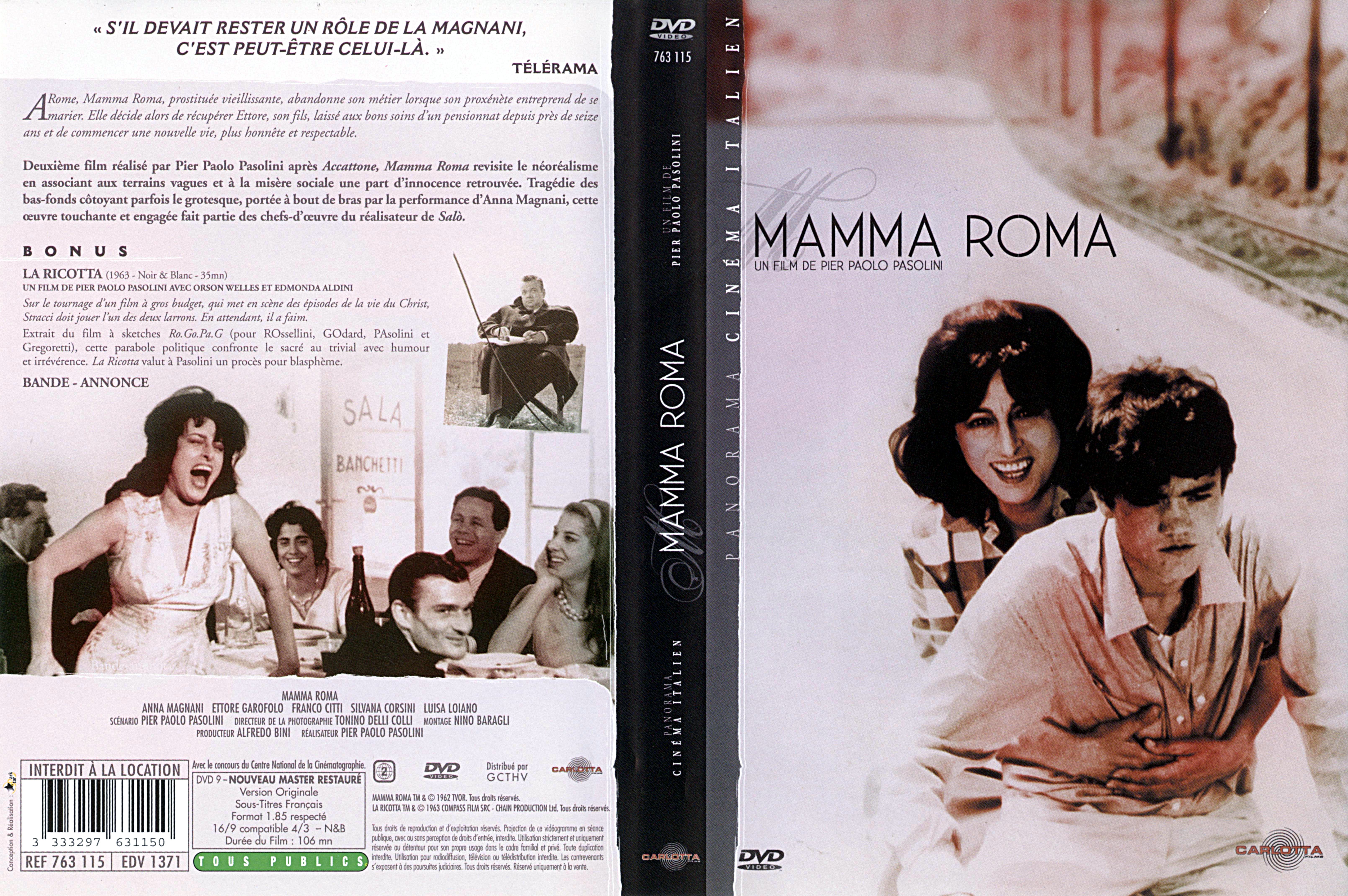 Jaquette DVD Mamma Roma
