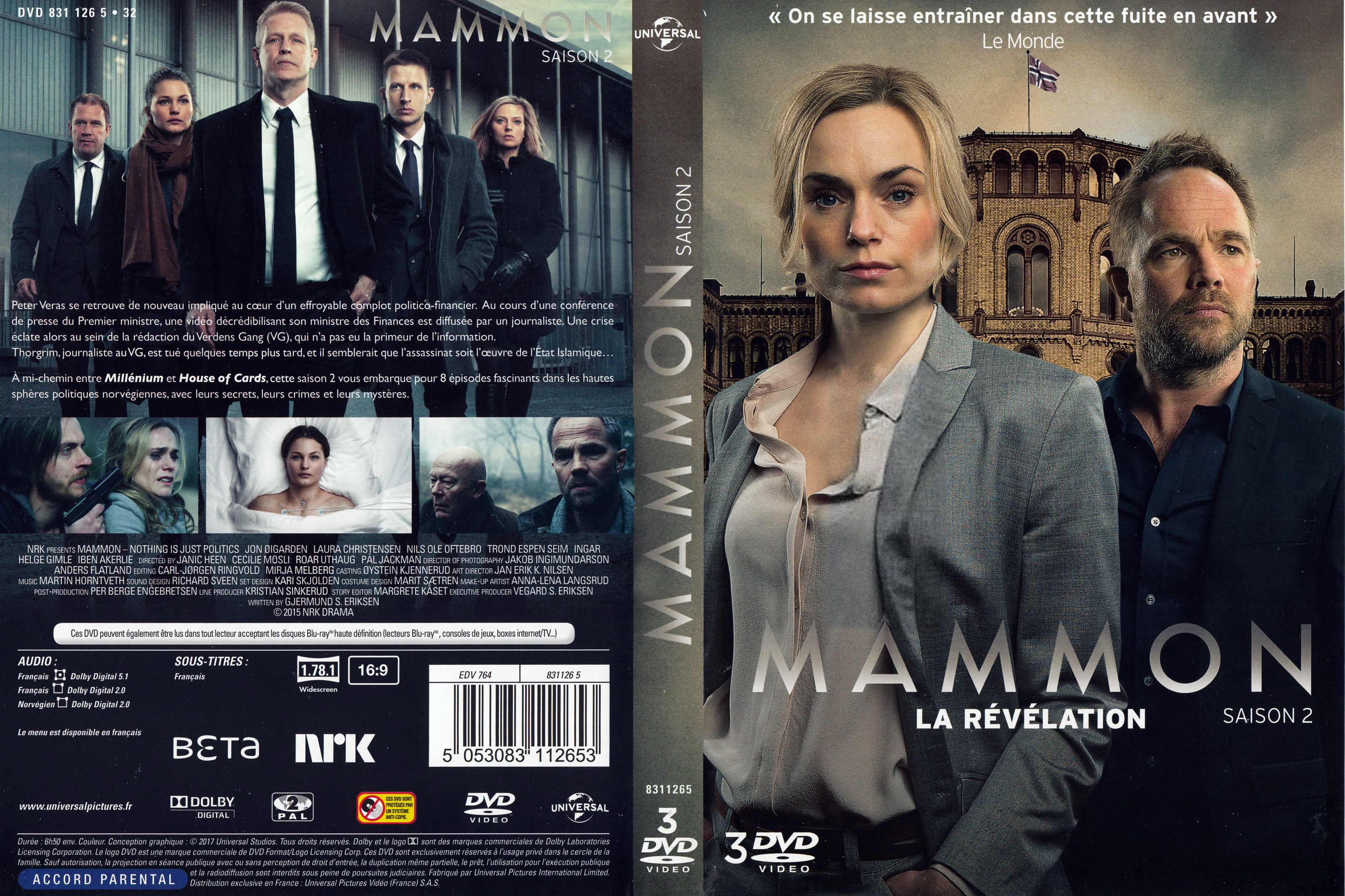 Jaquette DVD Mammon Saison 2