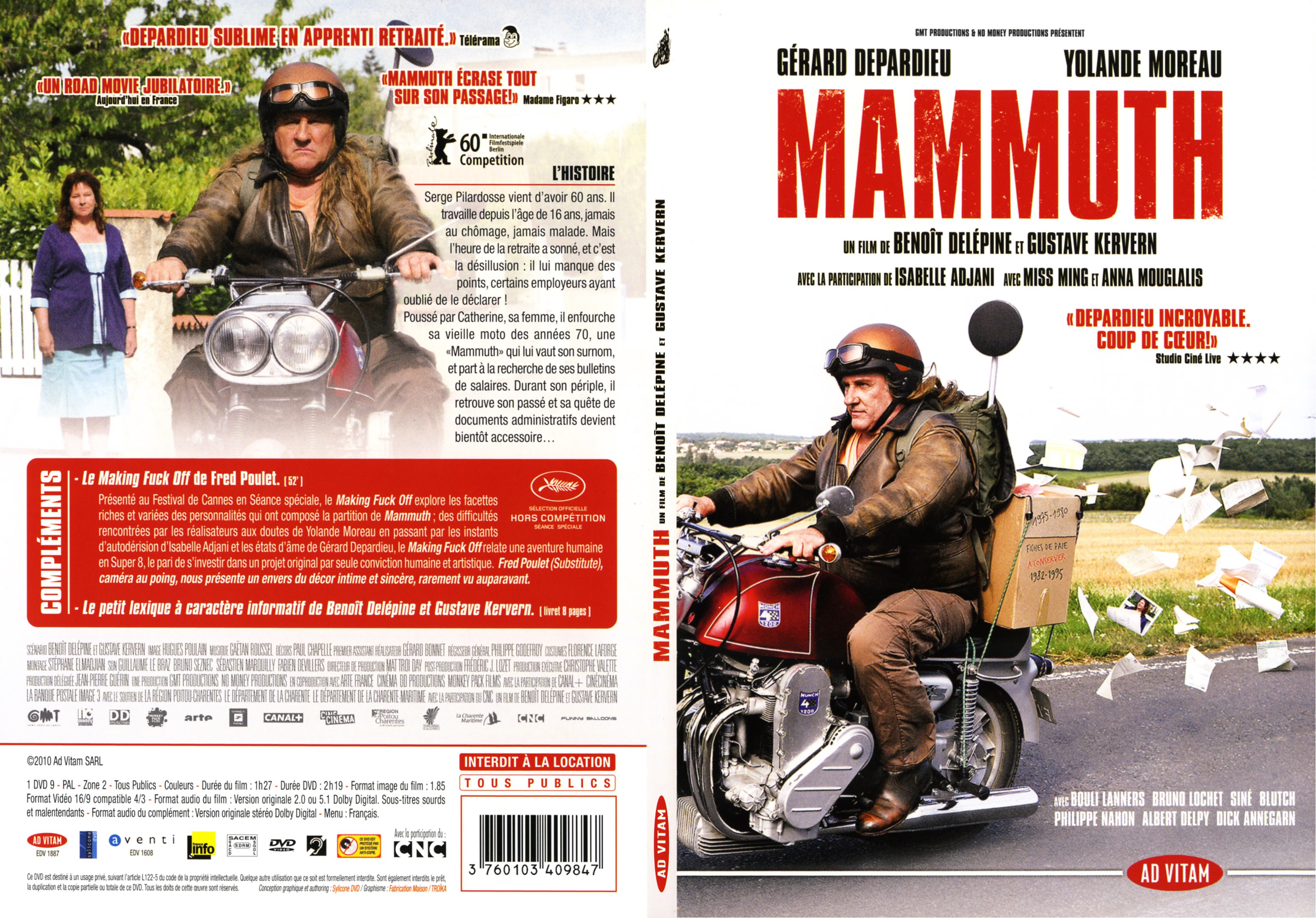 Jaquette DVD Mammuth - SLIM